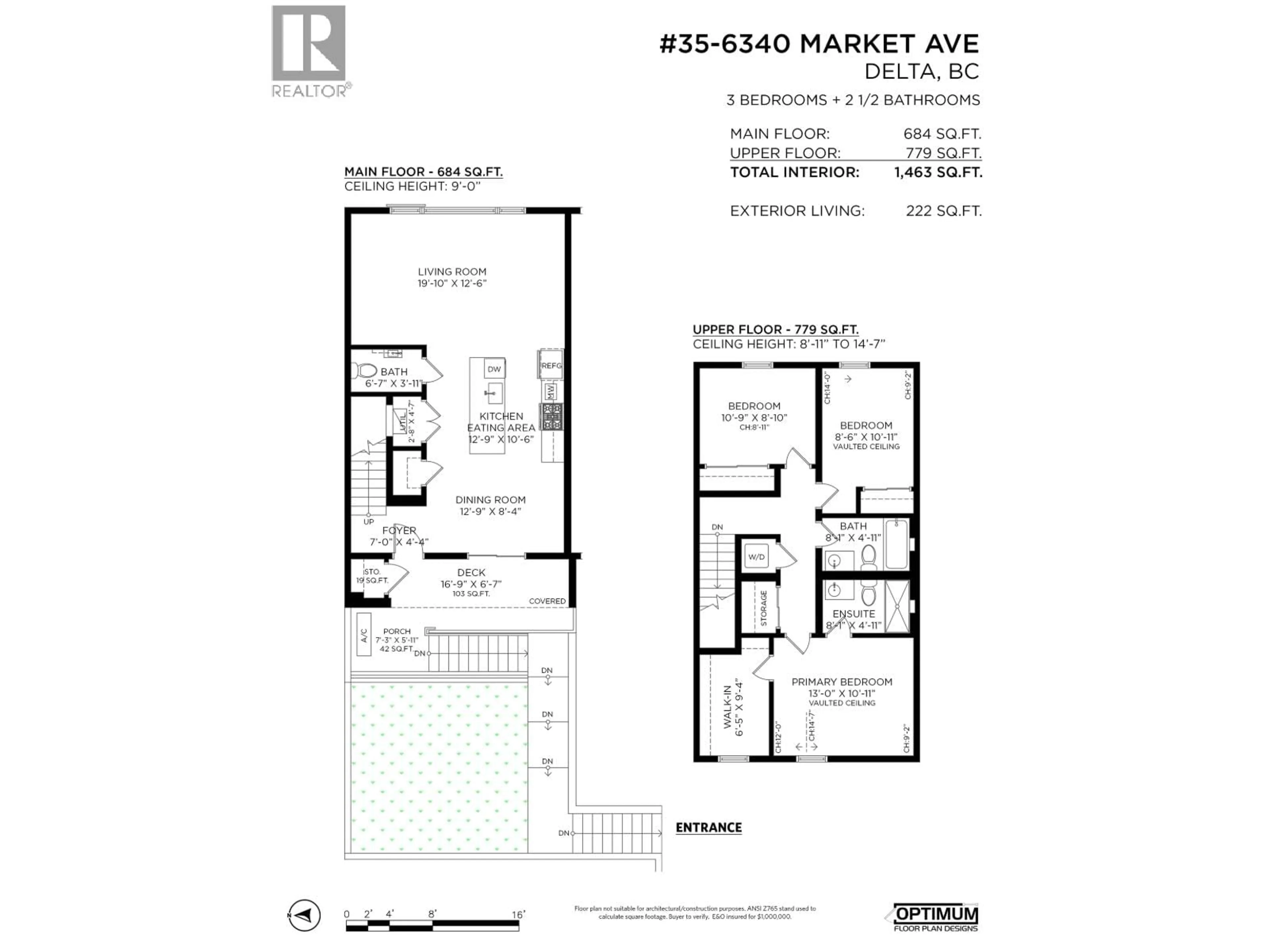 Floor plan for 35 - 6340 MARKET AVENUE, Tsawwassen British Columbia V4L0B1