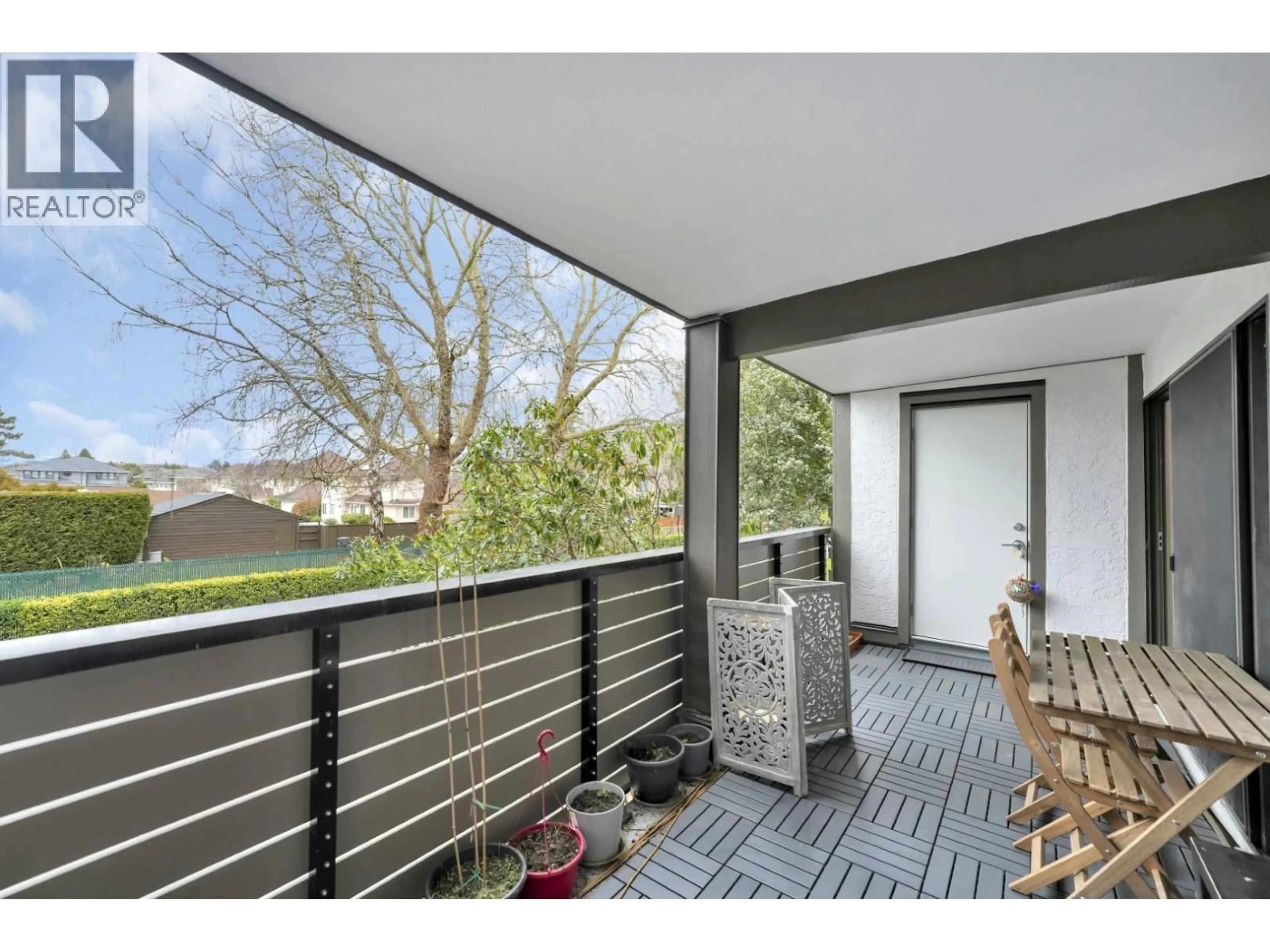 Balcony in the apartment, street for 106 - 8720 NO. 1 ROAD, Richmond British Columbia V7C4L5