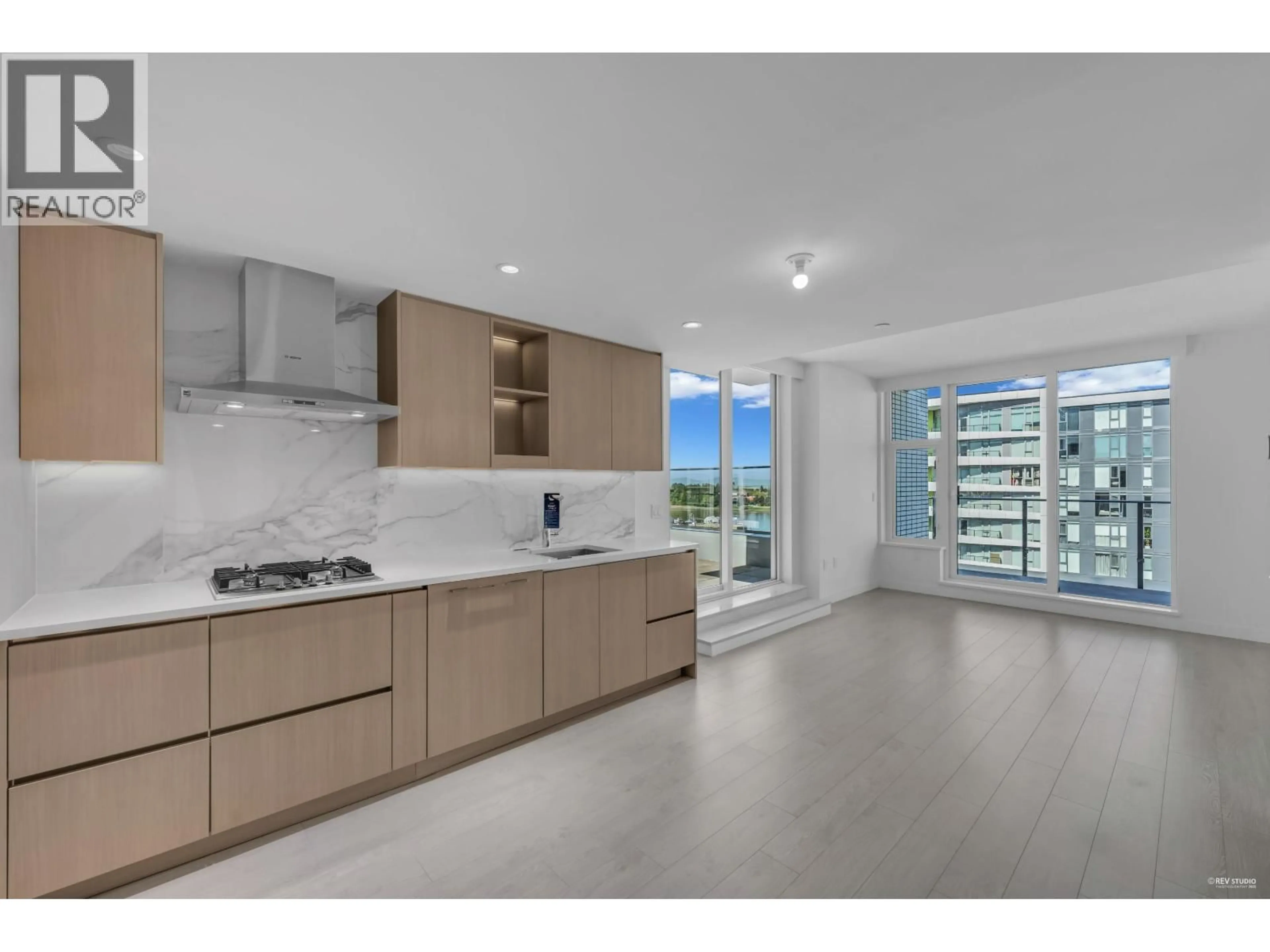 Open concept kitchen, ceramic/tile floor for 1231 - 3328 NO. 3 ROAD, Richmond British Columbia V6X0X1