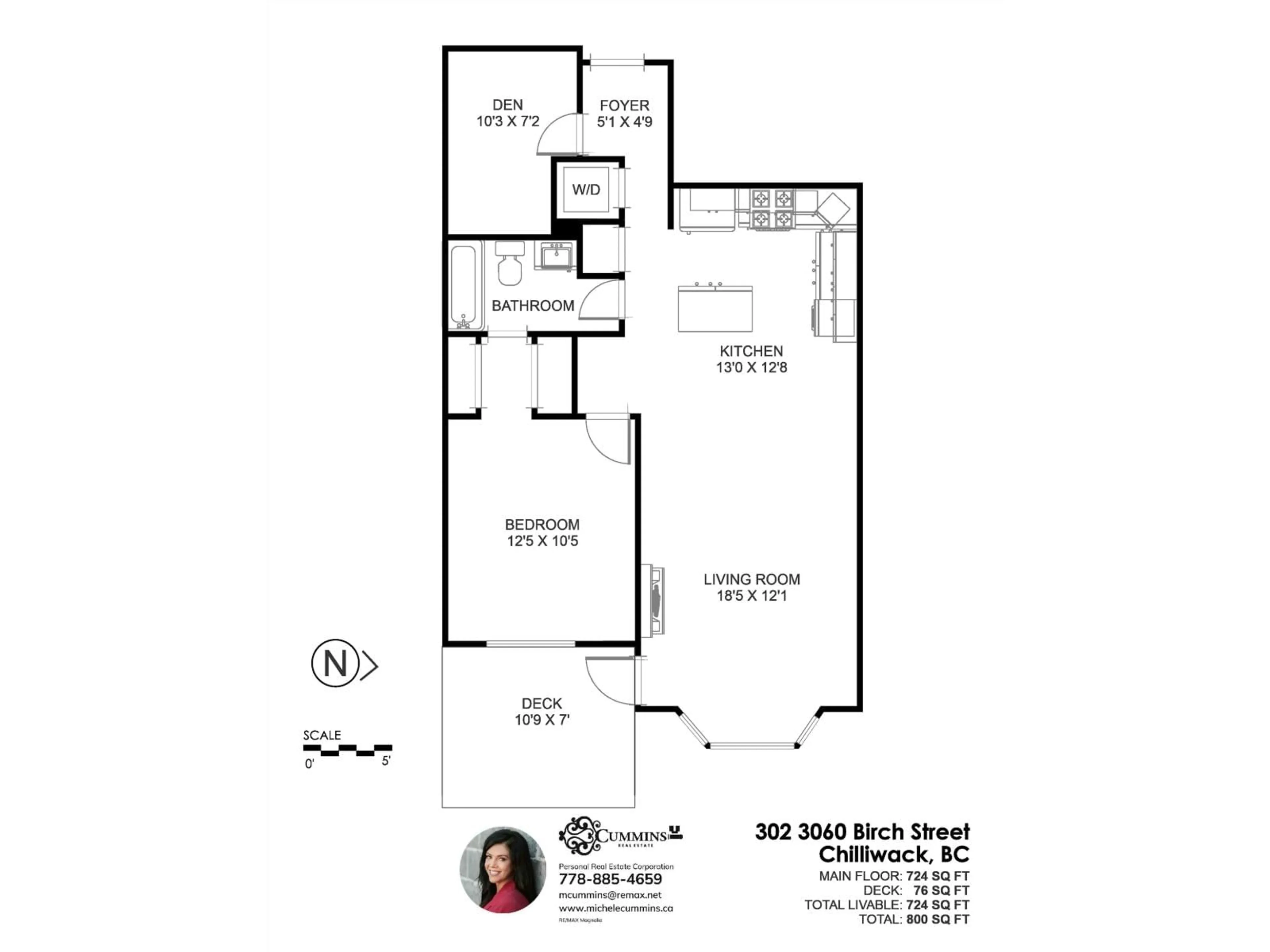 Floor plan for 302 - 9060 BIRCH STREET, Chilliwack British Columbia V2P4N4