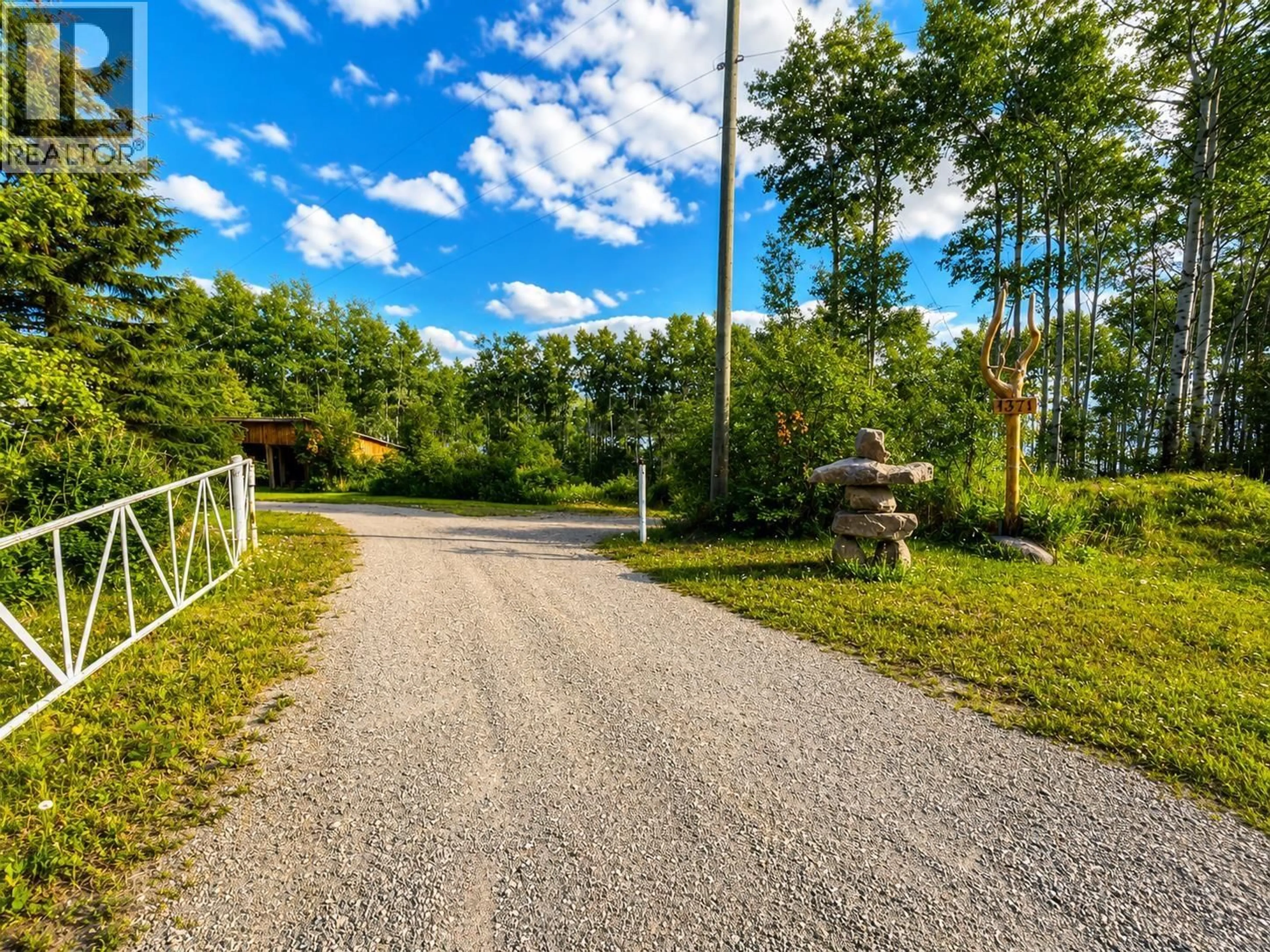 A pic from outside/outdoor area/front of a property/back of a property/a pic from drone, street for 1371 FRANCOIS LAKE ROAD, Fraser Lake British Columbia V0J1S0