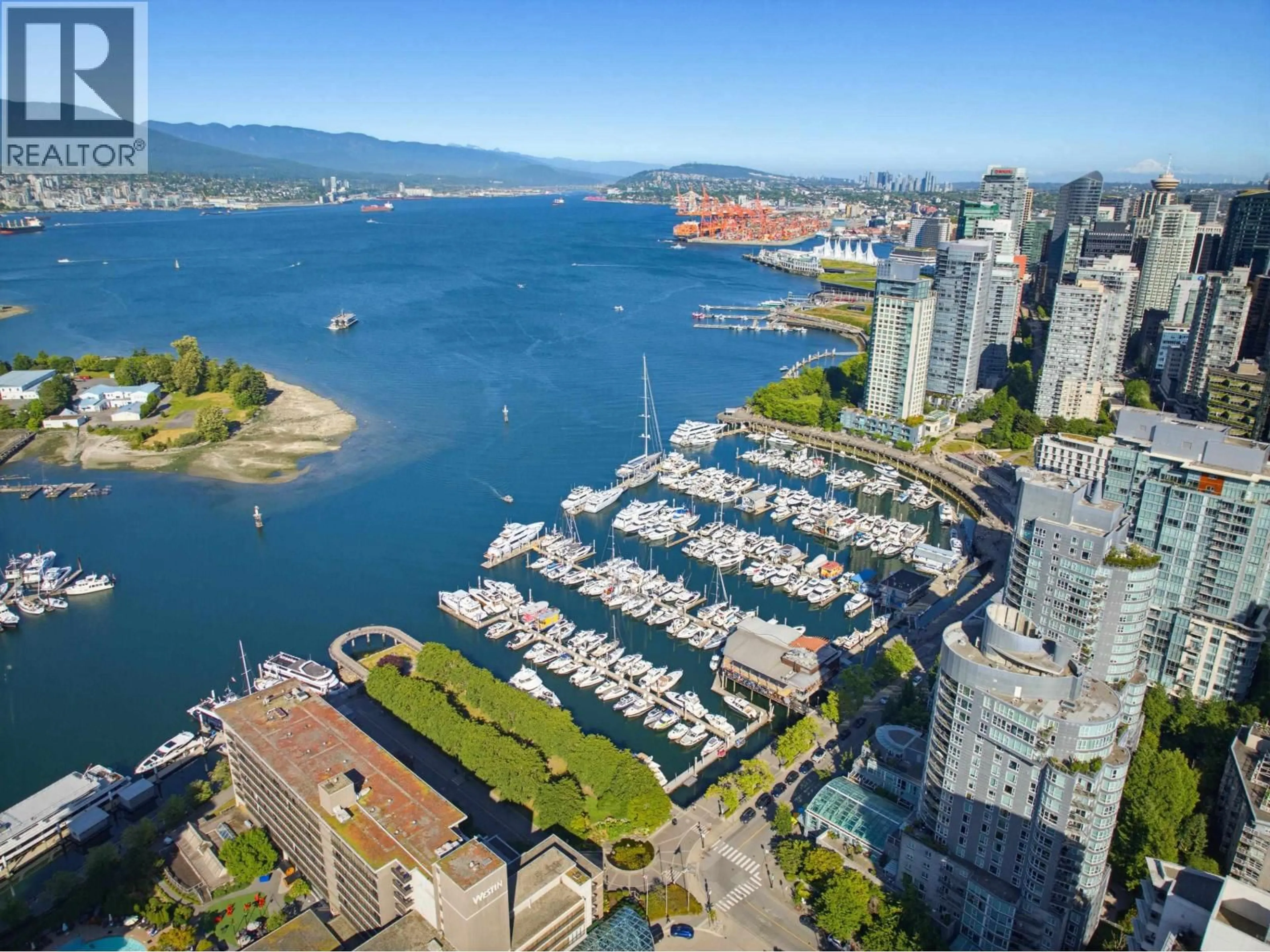 A pic from outside/outdoor area/front of a property/back of a property/a pic from drone, water/lake/river/ocean view for 2303 - 620 CARDERO STREET, Vancouver British Columbia V6G0C7