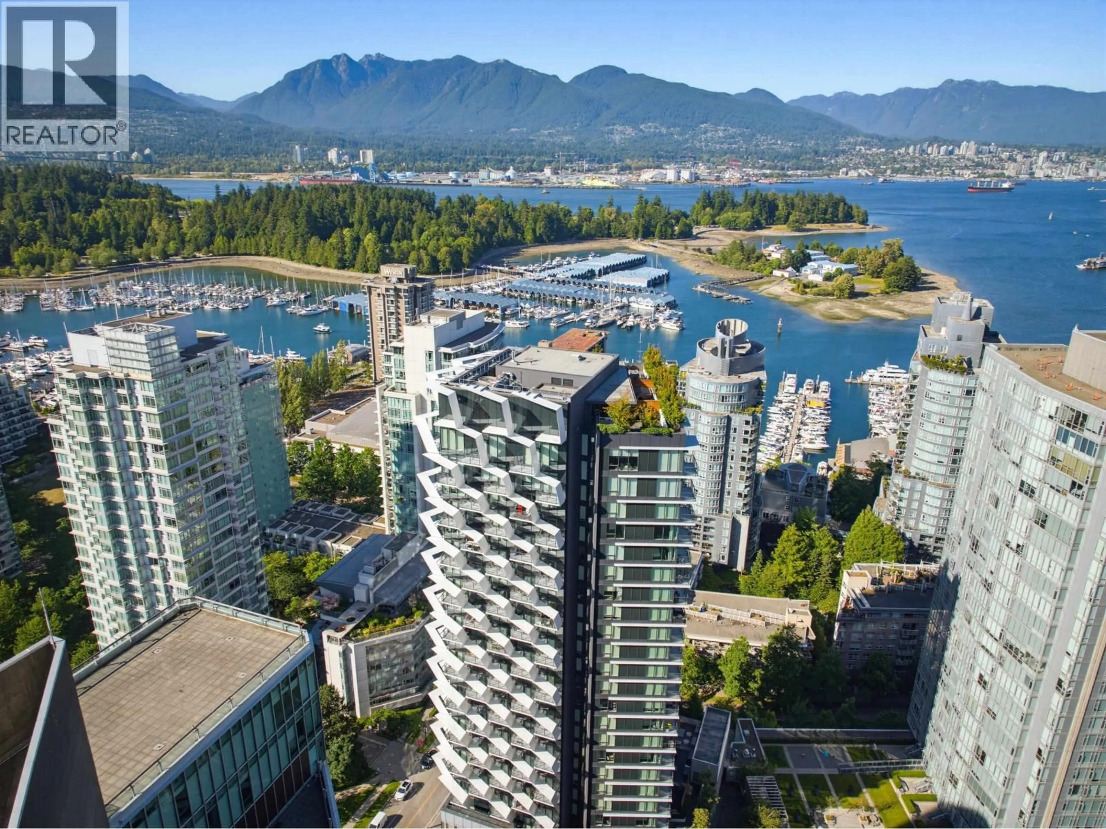 A pic from outside/outdoor area/front of a property/back of a property/a pic from drone, water/lake/river/ocean view for 2303 - 620 CARDERO STREET, Vancouver British Columbia V6G0C7
