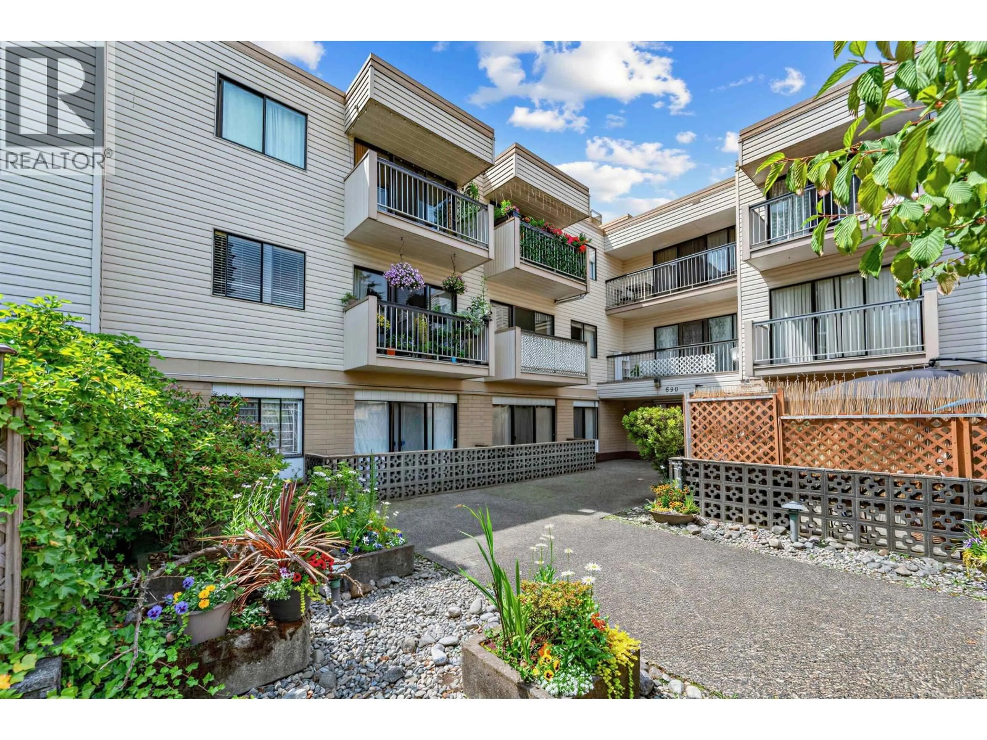 A pic from outside/outdoor area/front of a property/back of a property/a pic from drone, street for 201 - 590 WHITING WAY, Coquitlam British Columbia V3J3R9