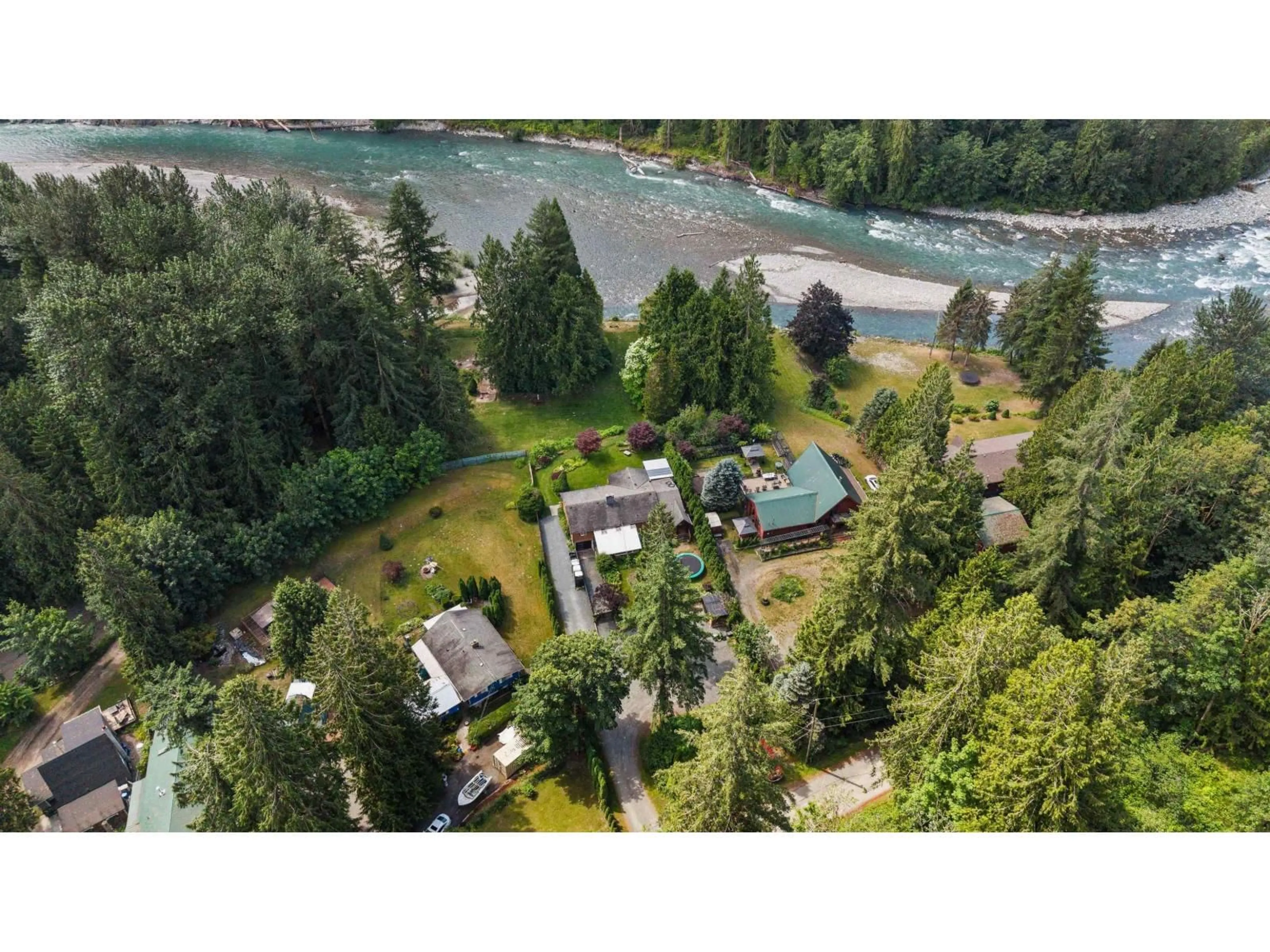 A pic from outside/outdoor area/front of a property/back of a property/a pic from drone, water/lake/river/ocean view for 50954 O'BYRNE ROAD, Chilliwack British Columbia V4Z1B6