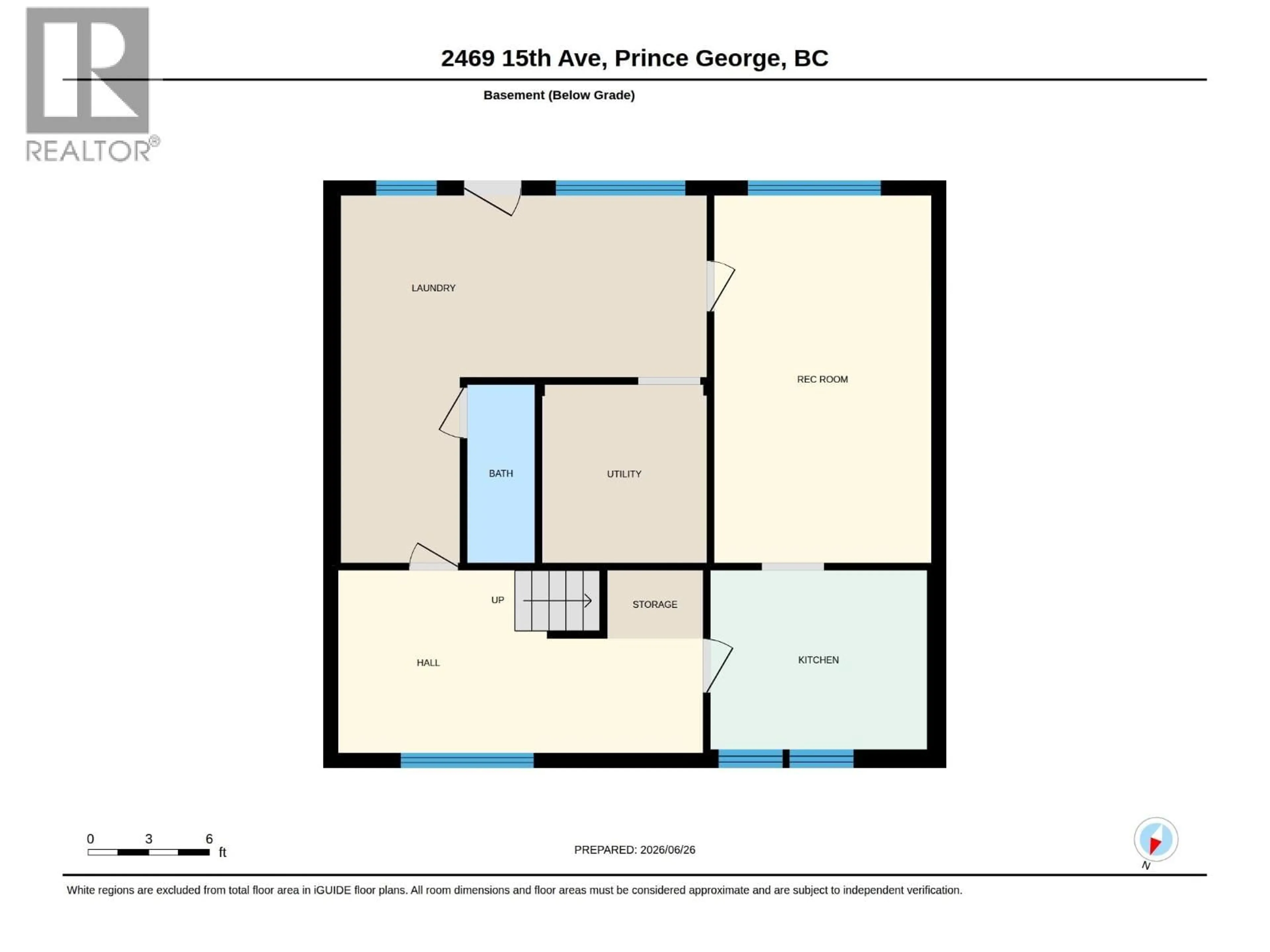 Floor plan for 2469 15TH AVENUE, Prince George British Columbia V2M1S5
