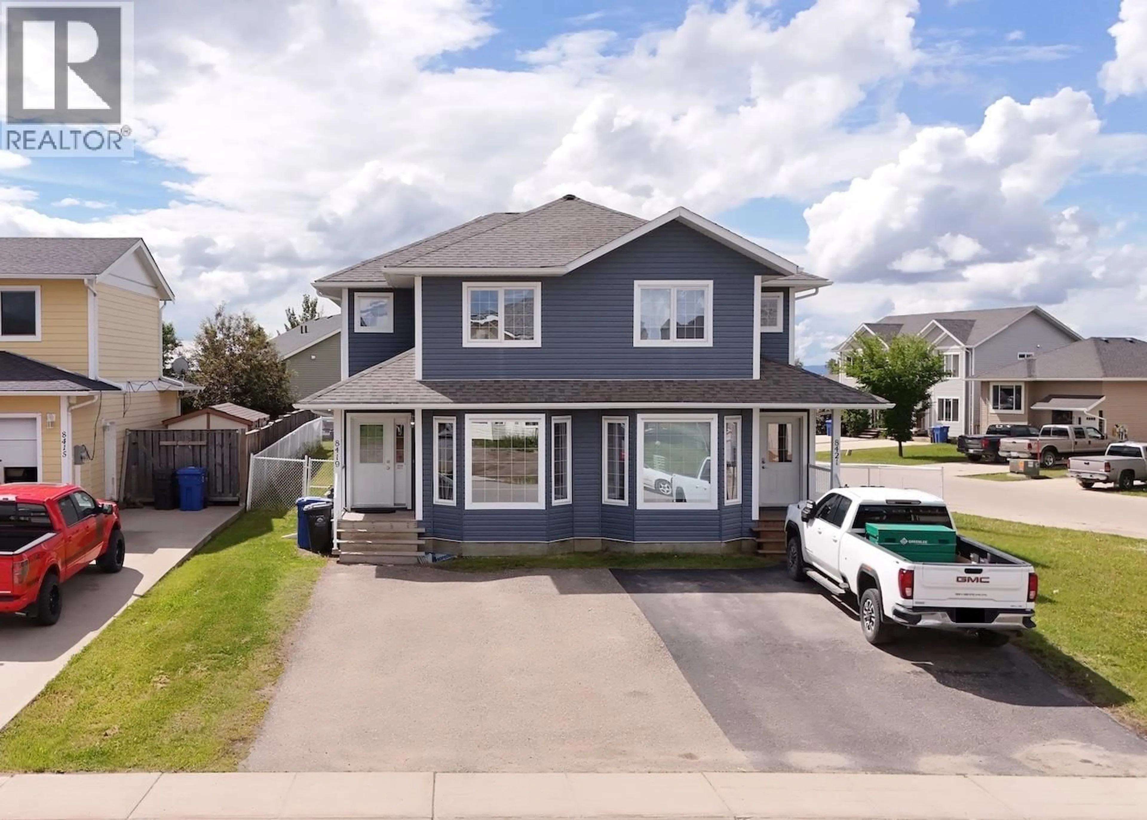 A pic from outside/outdoor area/front of a property/back of a property/a pic from drone, street for 8419 86 AVENUE, Fort St. John British Columbia V1J0G4