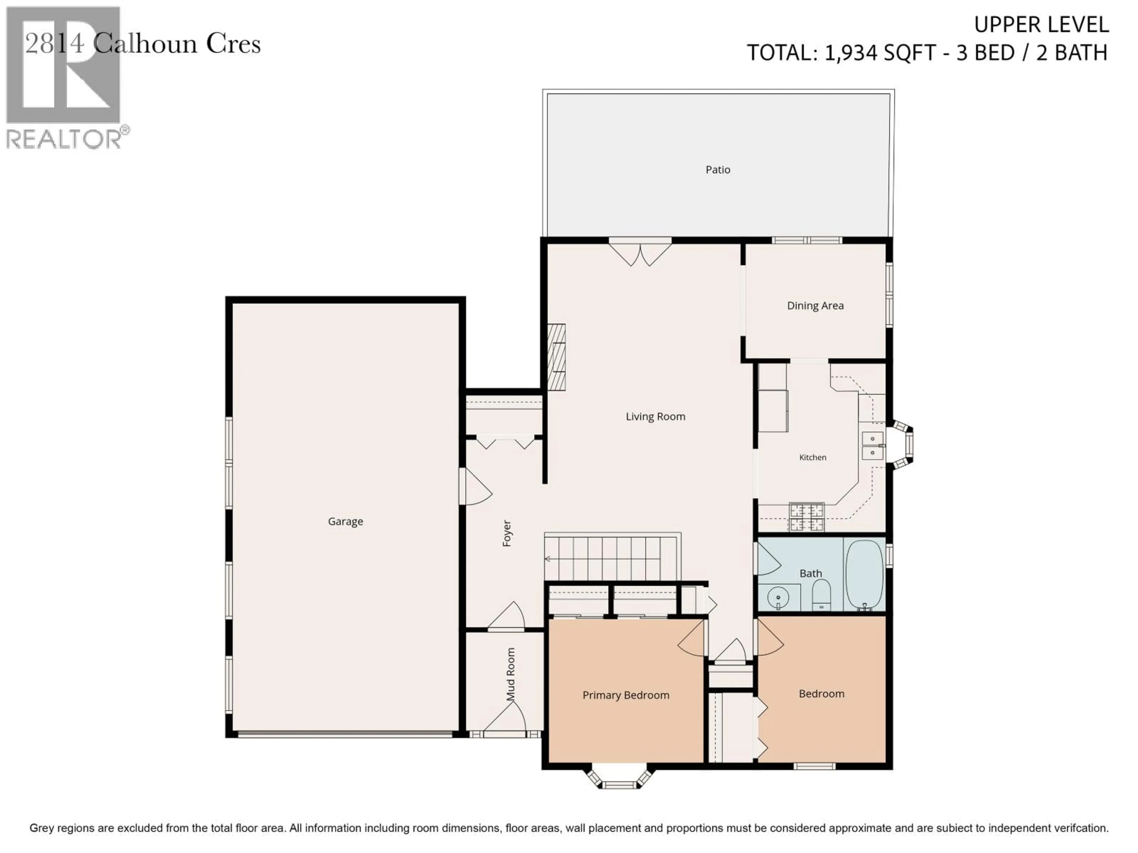 Floor plan for 2814 CALHOUN CRESCENT, Prince George British Columbia V2N5J7