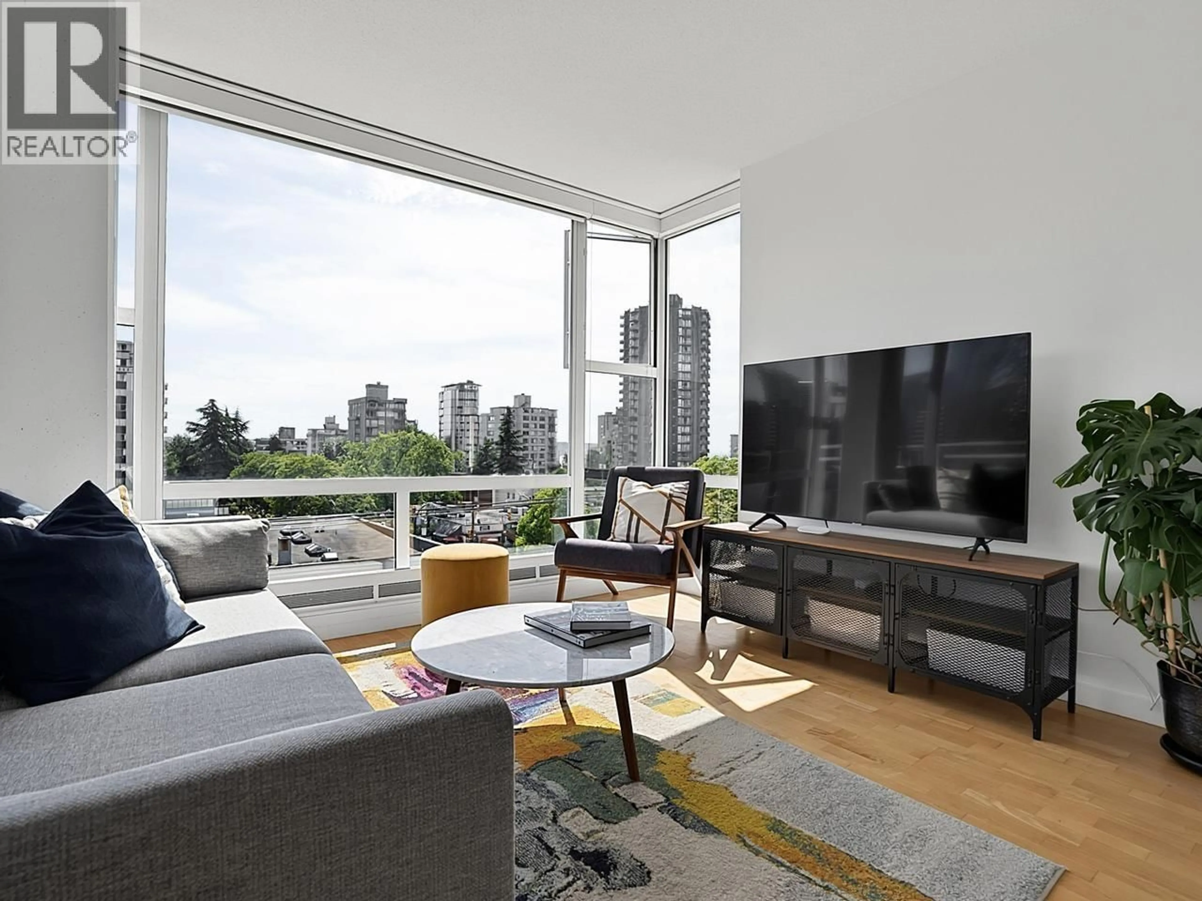 Living room with furniture, unknown for 501 - 1150 BUTE STREET, Vancouver British Columbia V6E1Z6