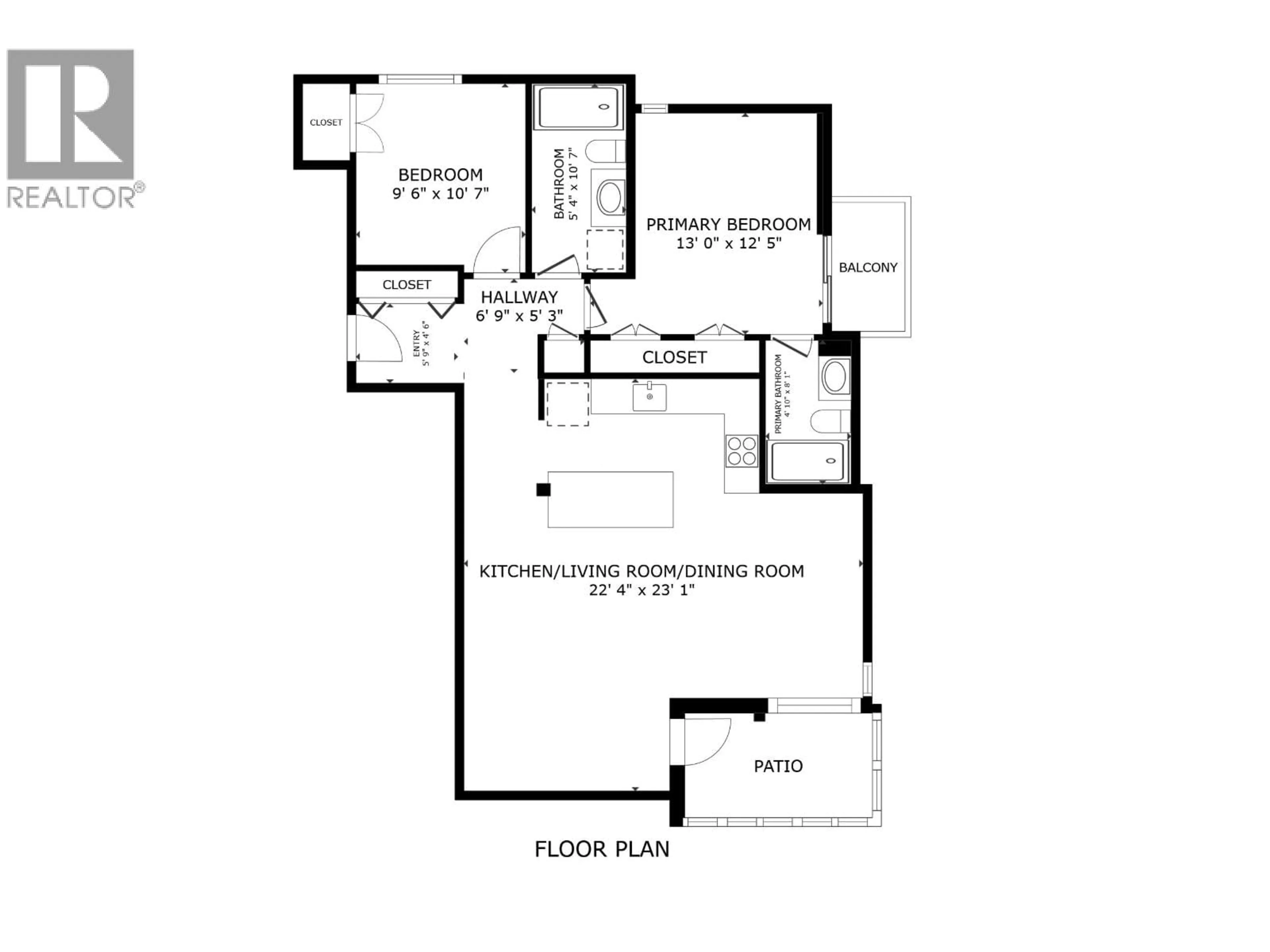 Floor plan for 1203 - 2077 NELSON STREET, Vancouver British Columbia V6G2Y2