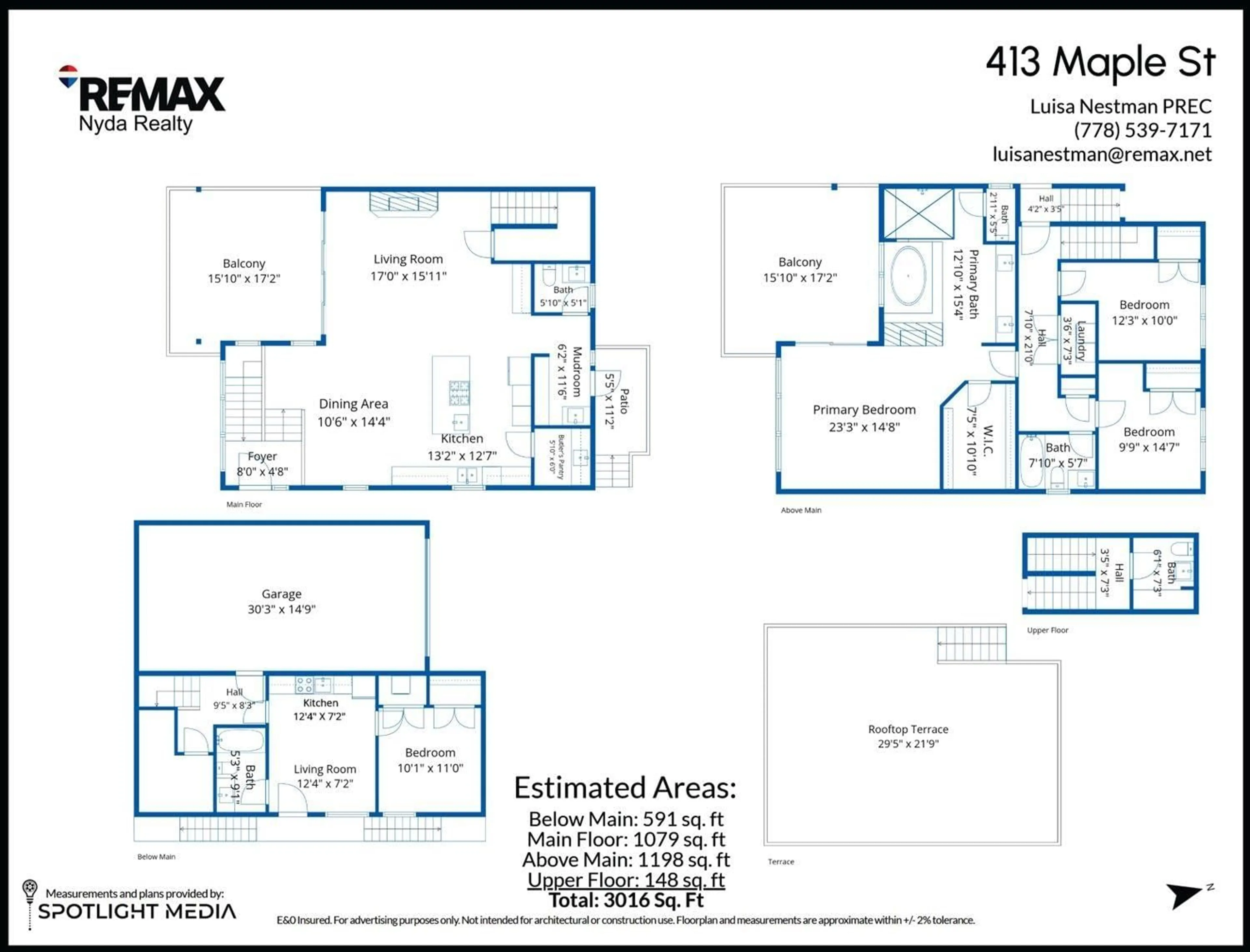 Floor plan for 413 MAPLE STREET, Cultus Lake British Columbia V2R4Z3