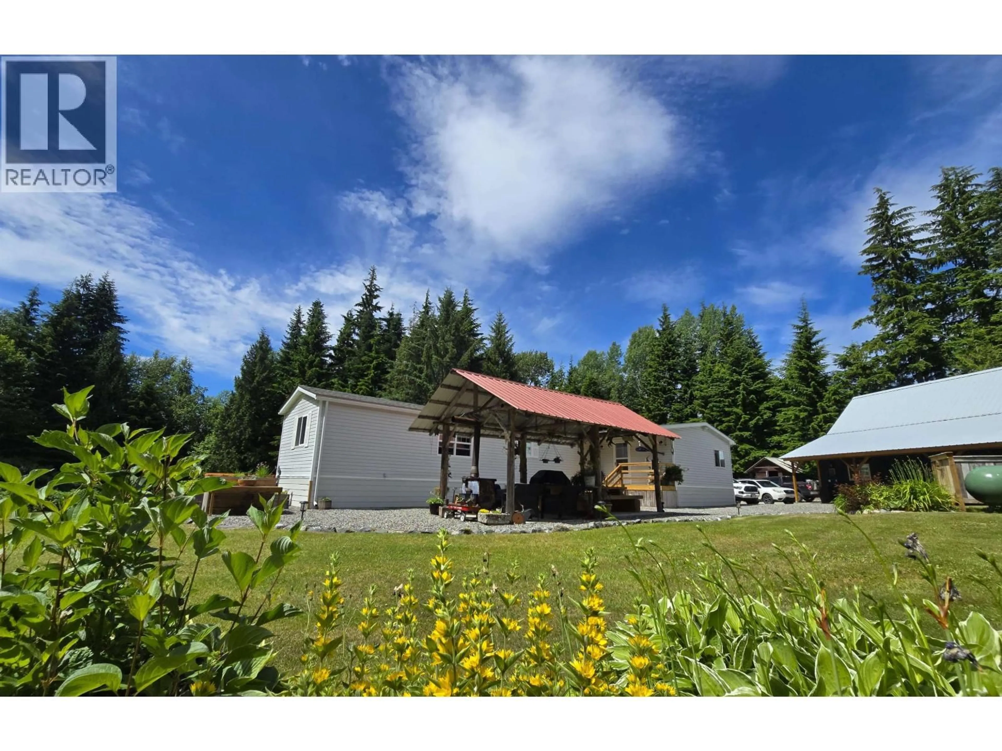 A pic from outside/outdoor area/front of a property/back of a property/a pic from drone, mountain view for 2490 KRESTON STREET, Terrace British Columbia V8G0G2