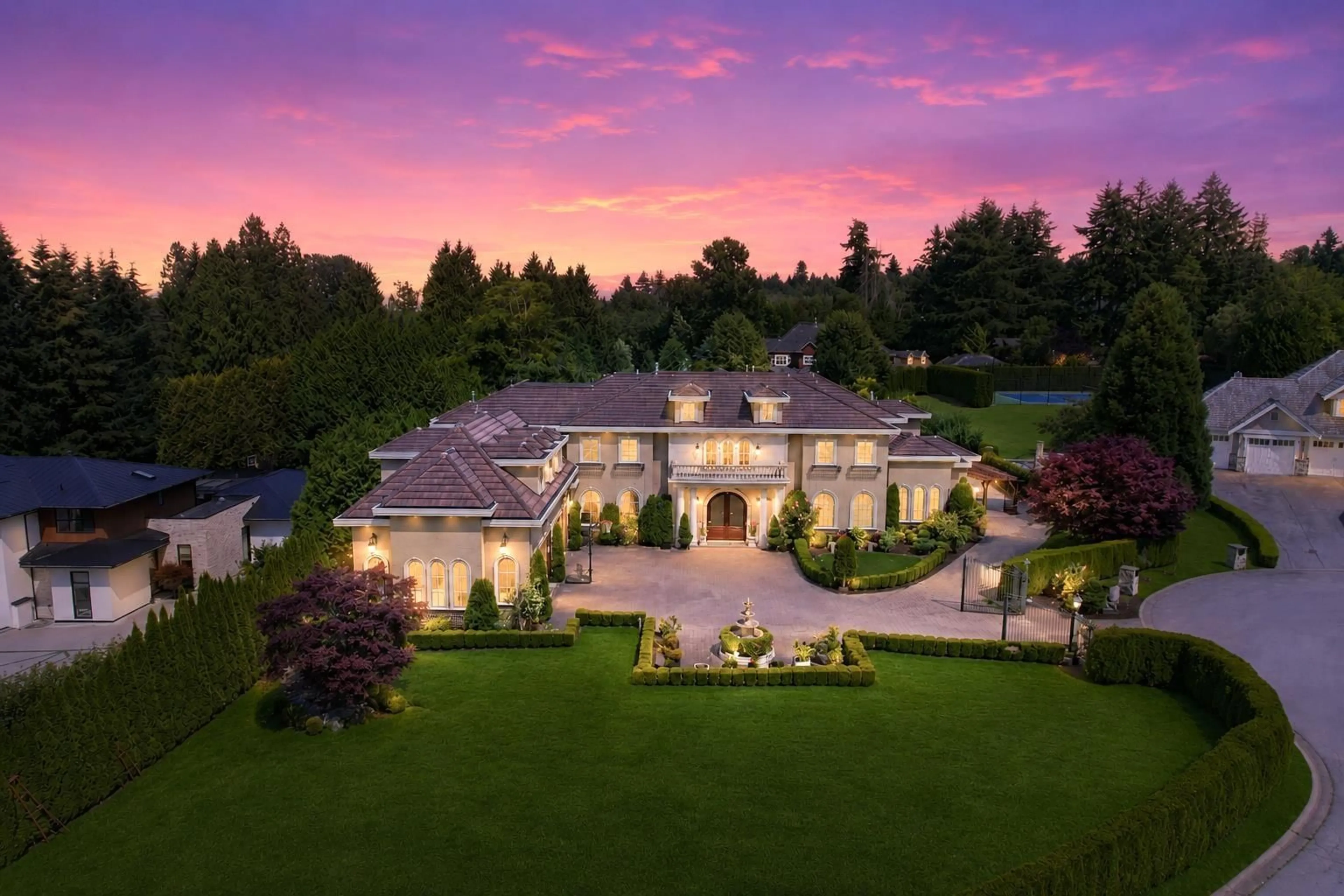 A pic from outside/outdoor area/front of a property/back of a property/a pic from drone, mountain view for 2988 163 STREET, Surrey British Columbia V3Z0E3