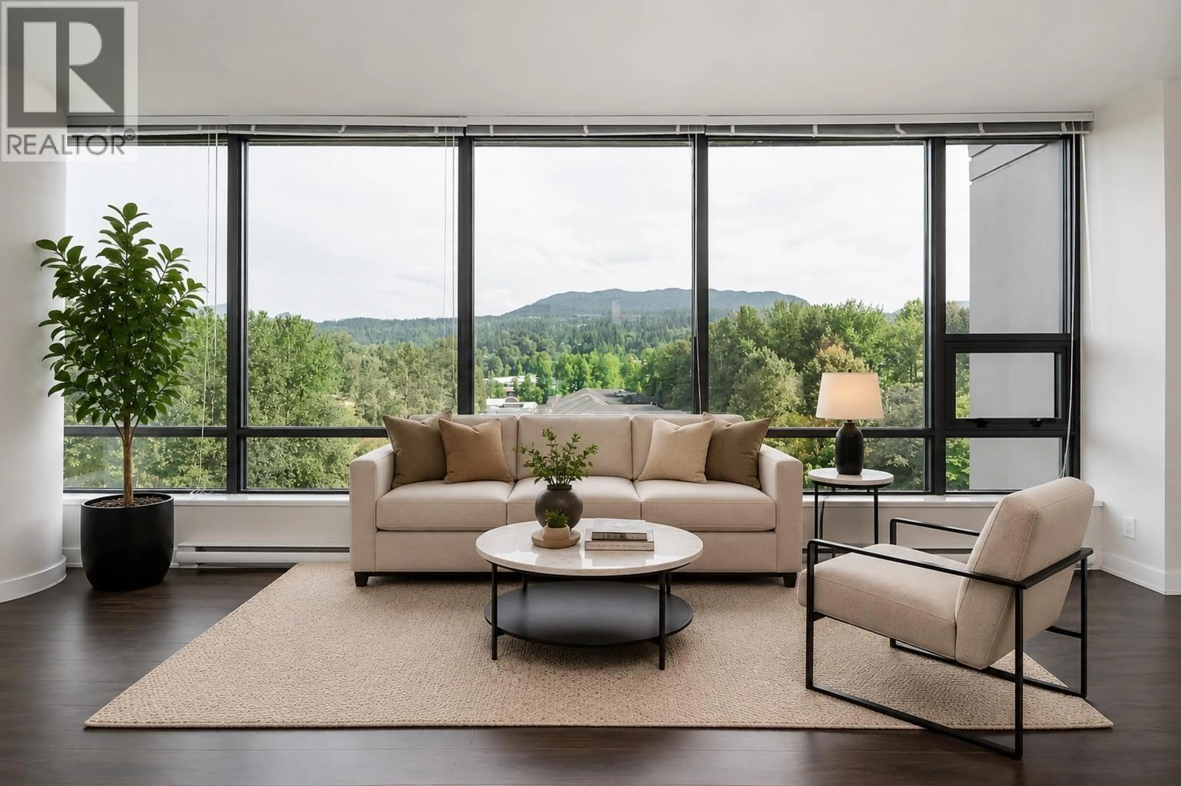 Living room with furniture, unknown for 803 - 301 CAPILANO ROAD, Port Moody British Columbia V3H0G6