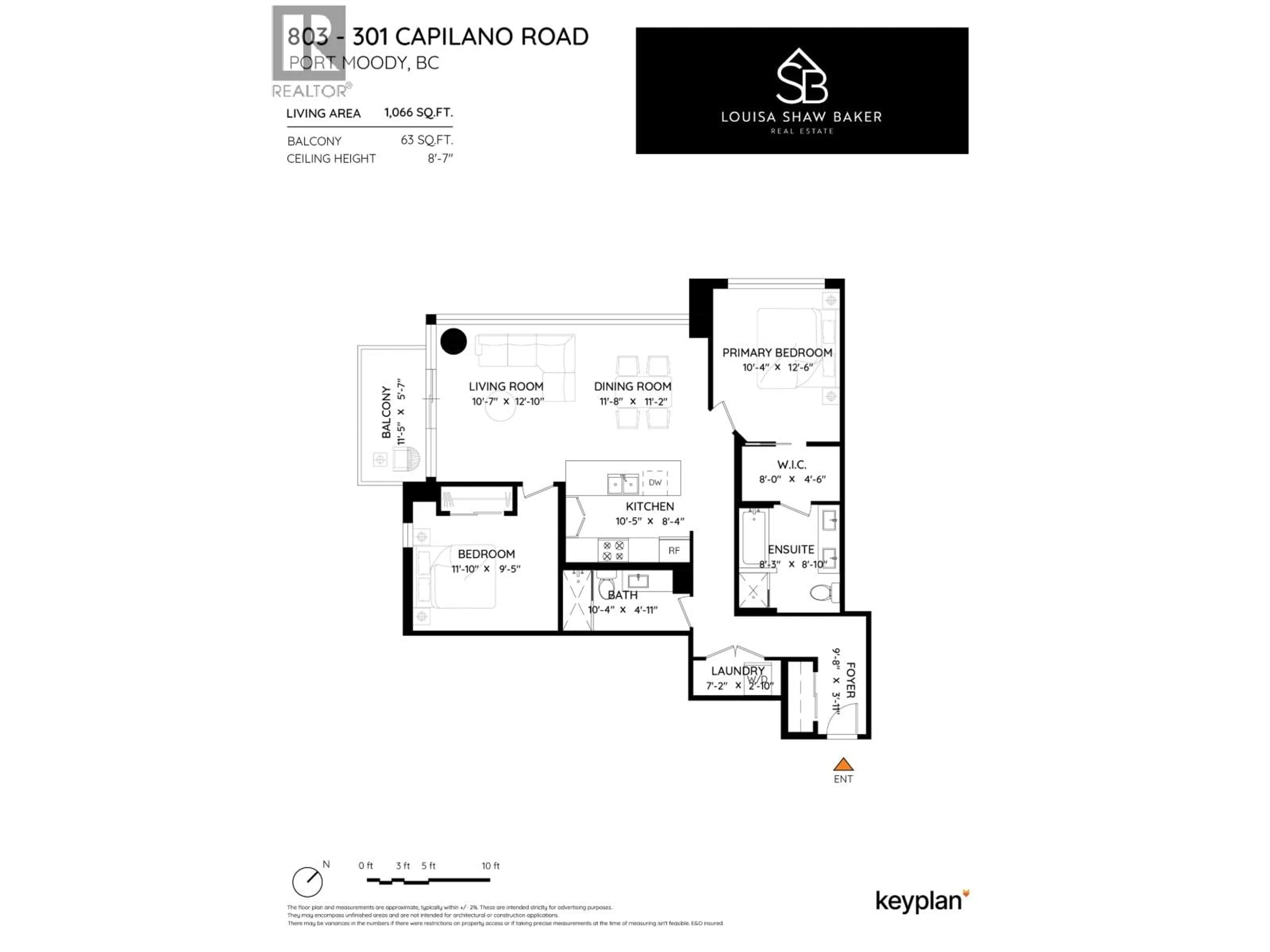 Floor plan for 803 - 301 CAPILANO ROAD, Port Moody British Columbia V3H0G6