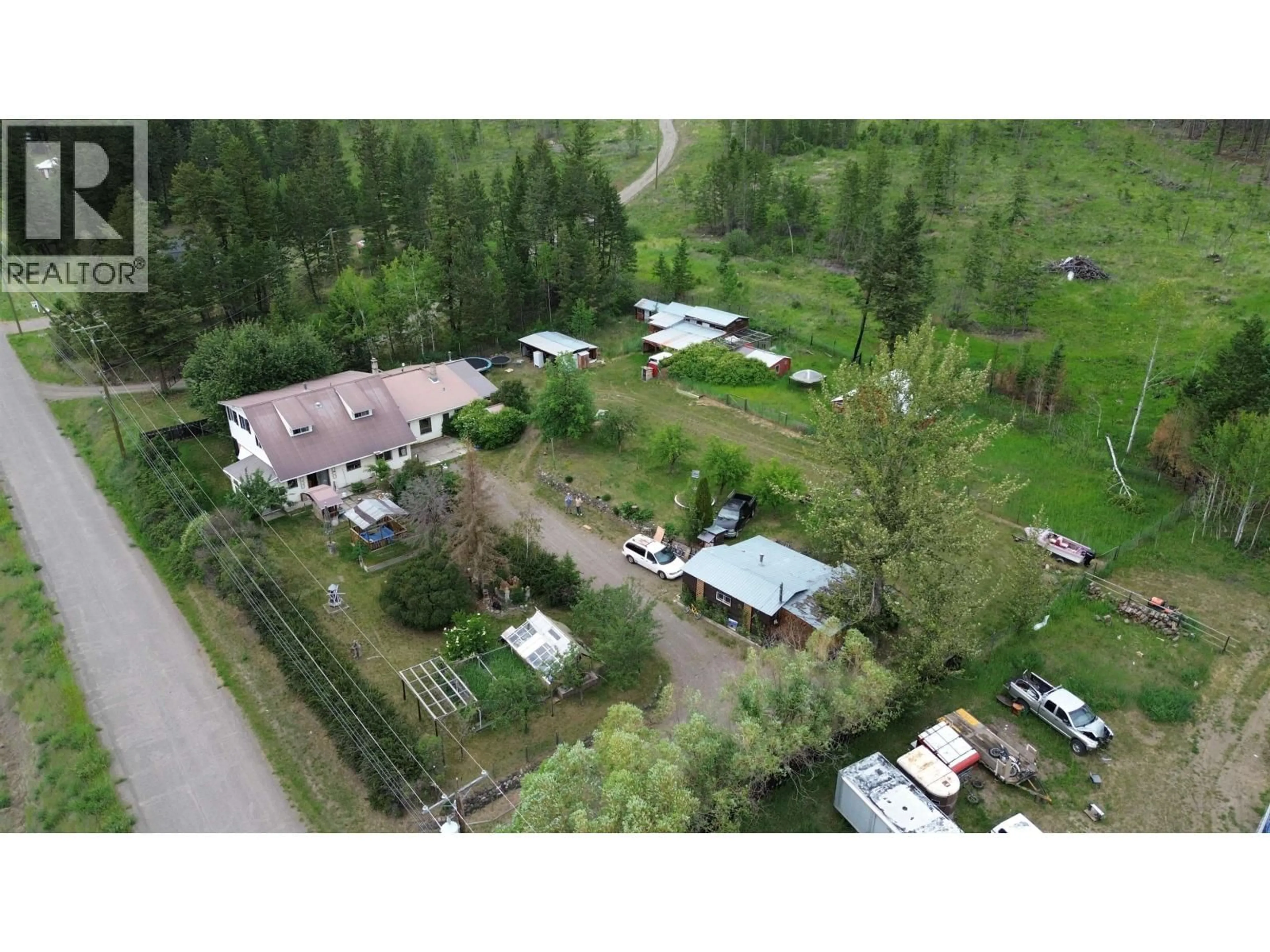 A pic from outside/outdoor area/front of a property/back of a property/a pic from drone, unknown for 3797 DODGE ROAD, Lac La Hache British Columbia V0K1T1
