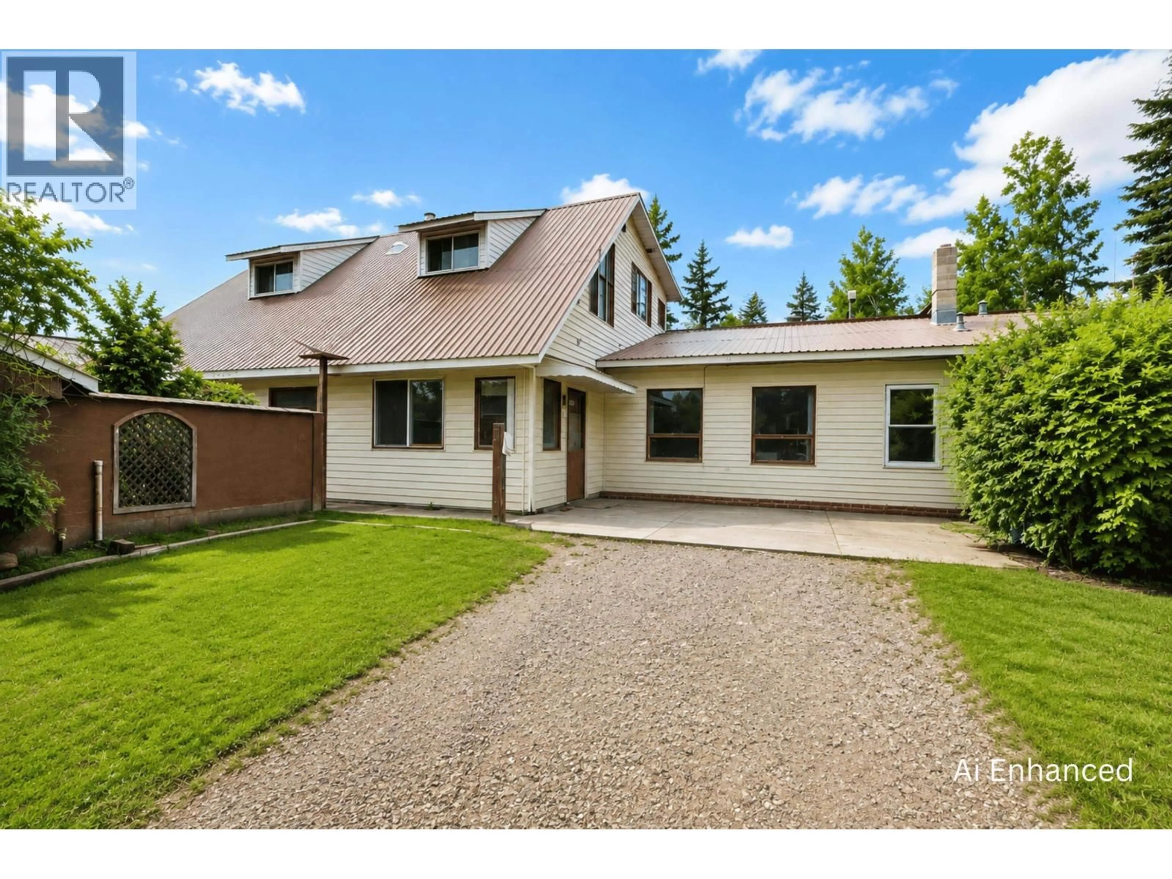 A pic from outside/outdoor area/front of a property/back of a property/a pic from drone, street for 3797 DODGE ROAD, Lac La Hache British Columbia V0K1T1