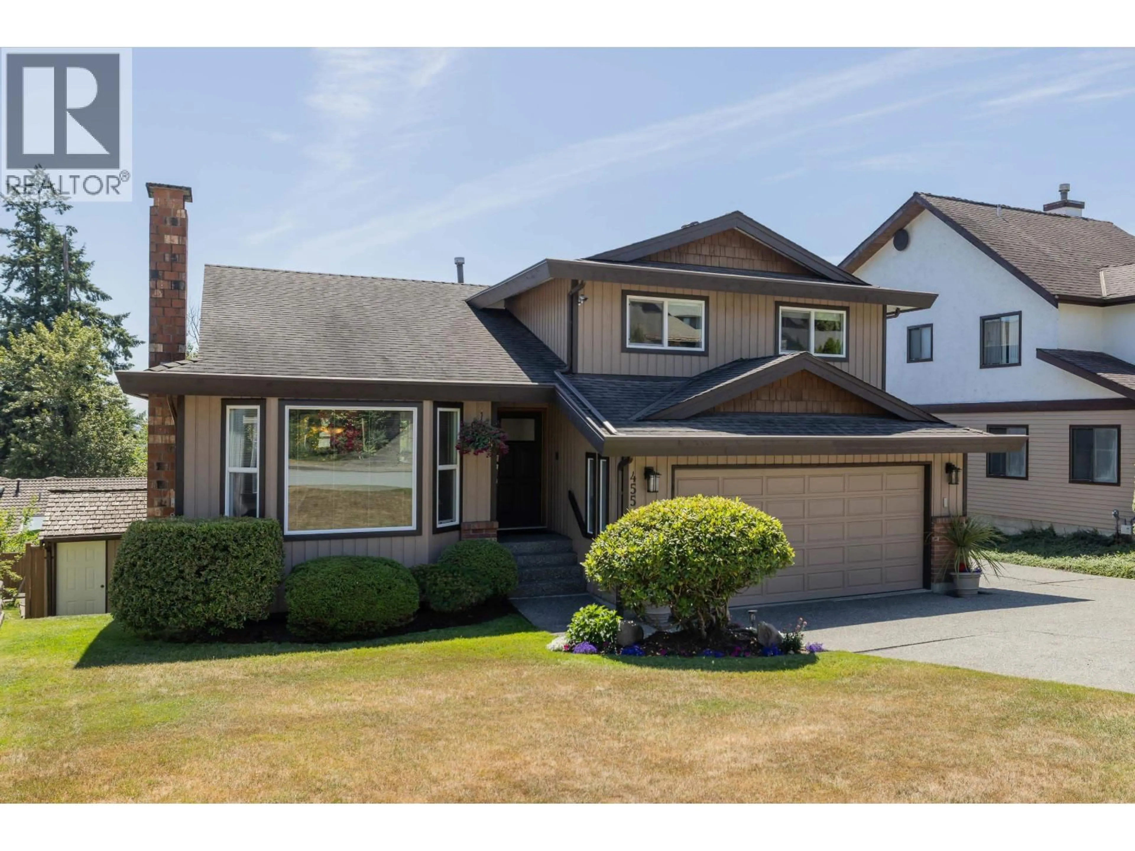 Home with vinyl exterior material, street for 455 ALOUETTE DRIVE, Coquitlam British Columbia V3C4Y7