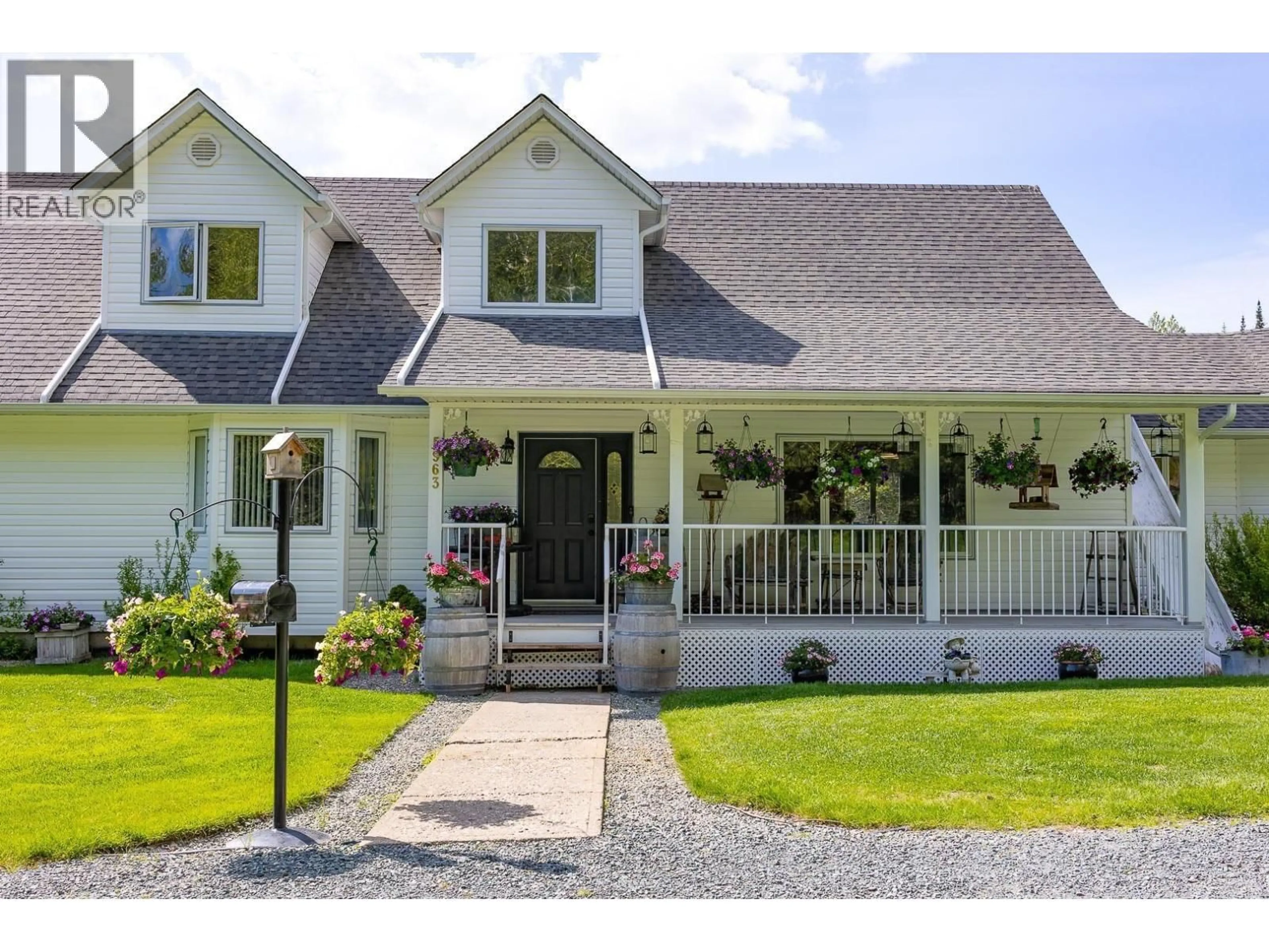 Home with vinyl exterior material, street for 5963 FERGUSON LAKE ROAD, Prince George British Columbia V2K5V2