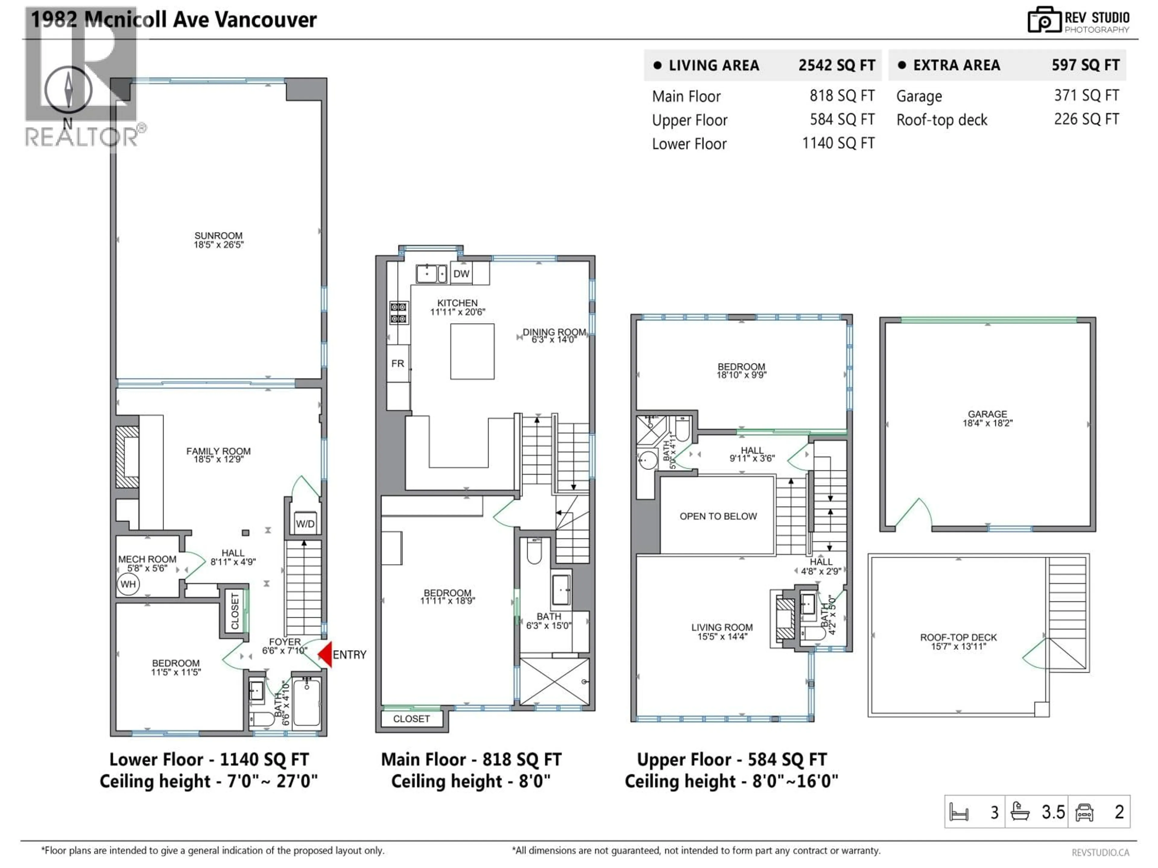 Floor plan for 1982 MCNICOLL AVENUE, Vancouver British Columbia V6J1A6