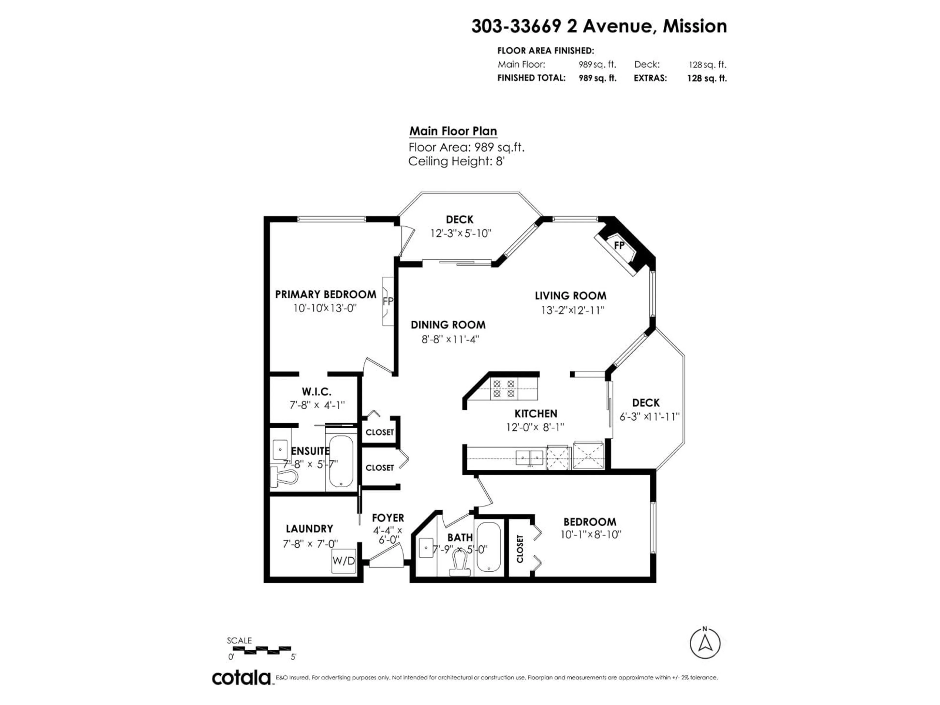 Floor plan for 303 - 33669 2ND AVENUE, Mission British Columbia V2V6Z4
