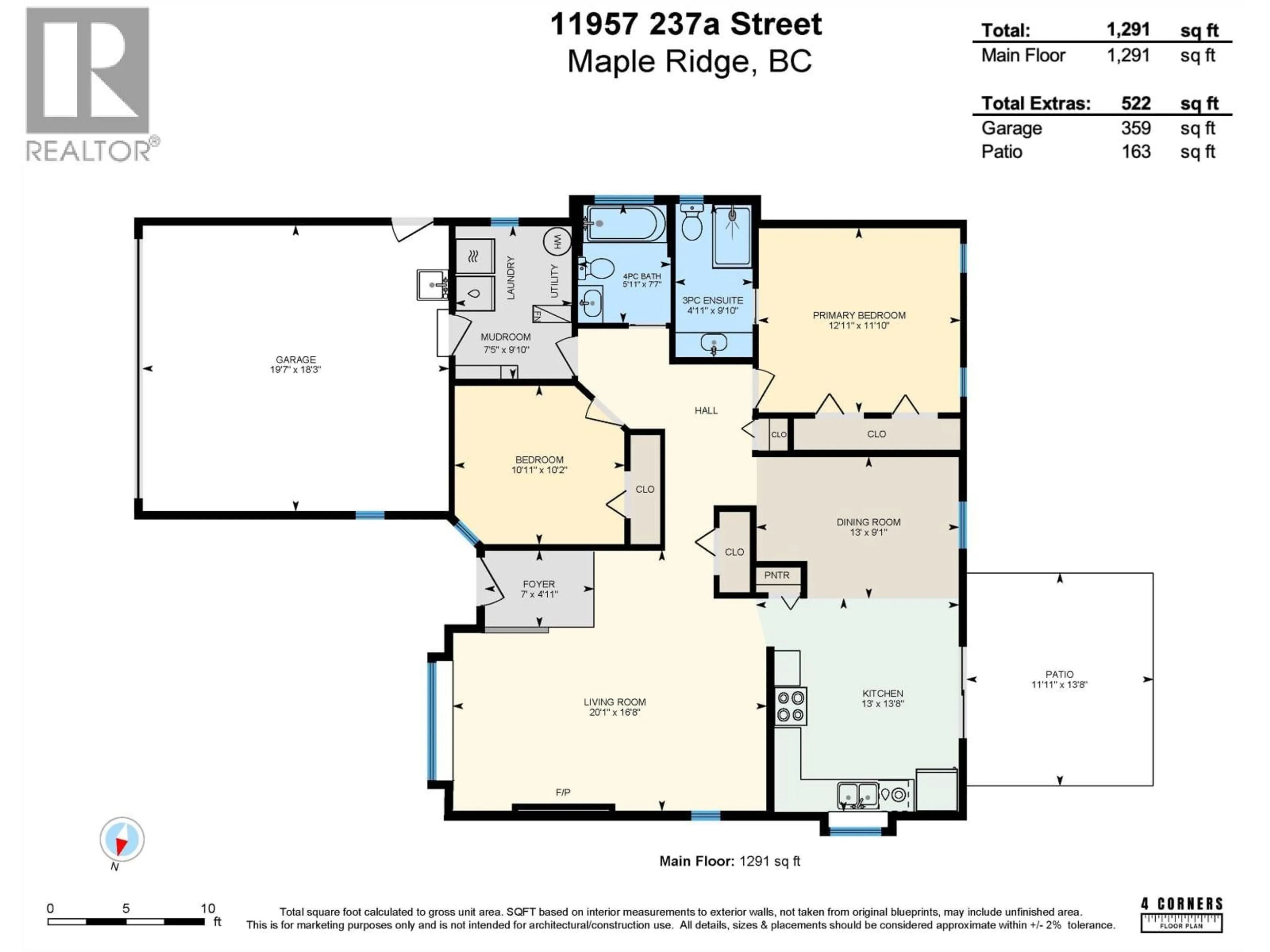 Floor plan for 11957 237A STREET, Maple Ridge British Columbia V4R1V9