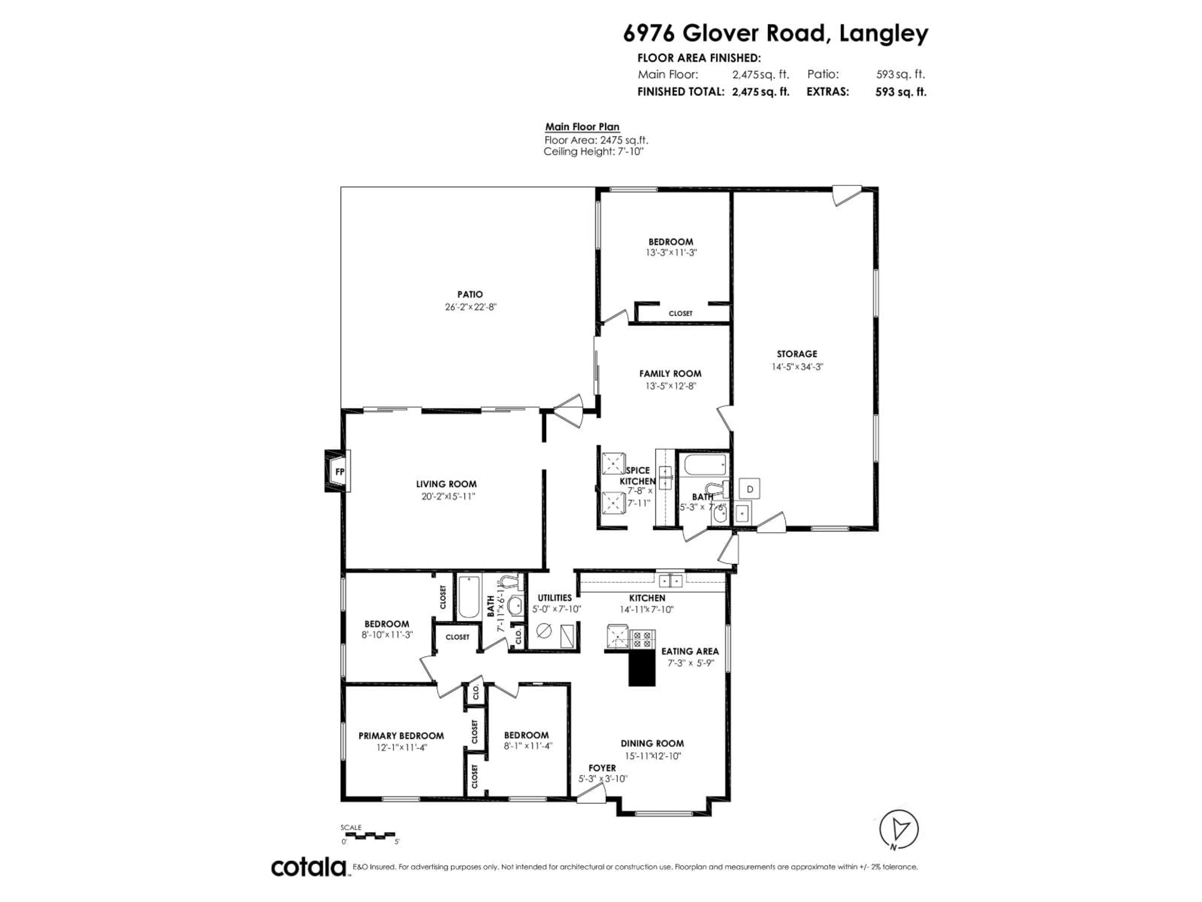 Floor plan for 6976 GLOVER ROAD, Langley British Columbia V2Y1X9