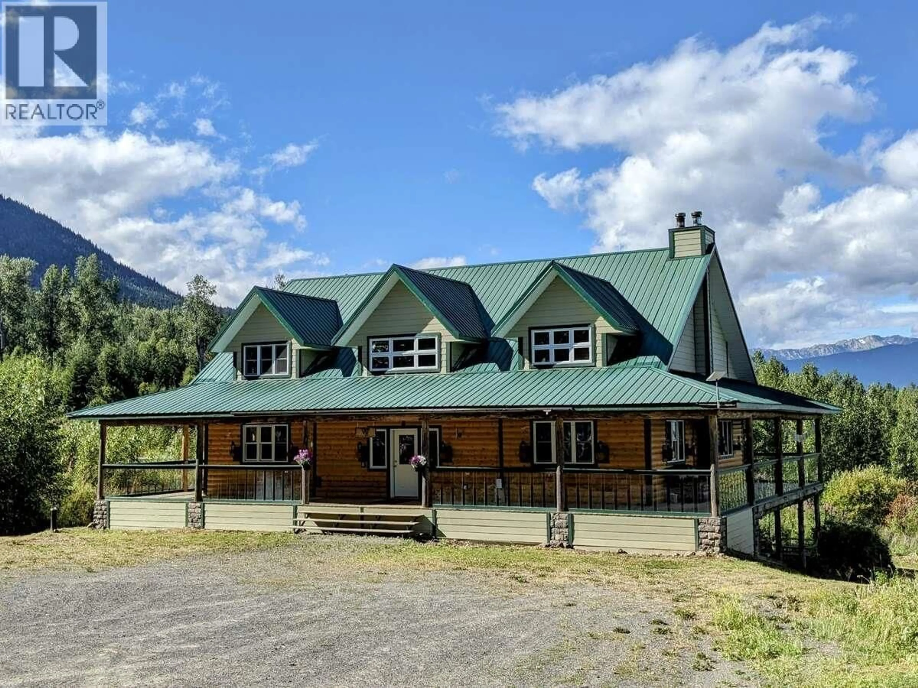 A pic from outside/outdoor area/front of a property/back of a property/a pic from drone, mountain view for 186 ALLEN ROAD, Hazelton British Columbia V0J2J1