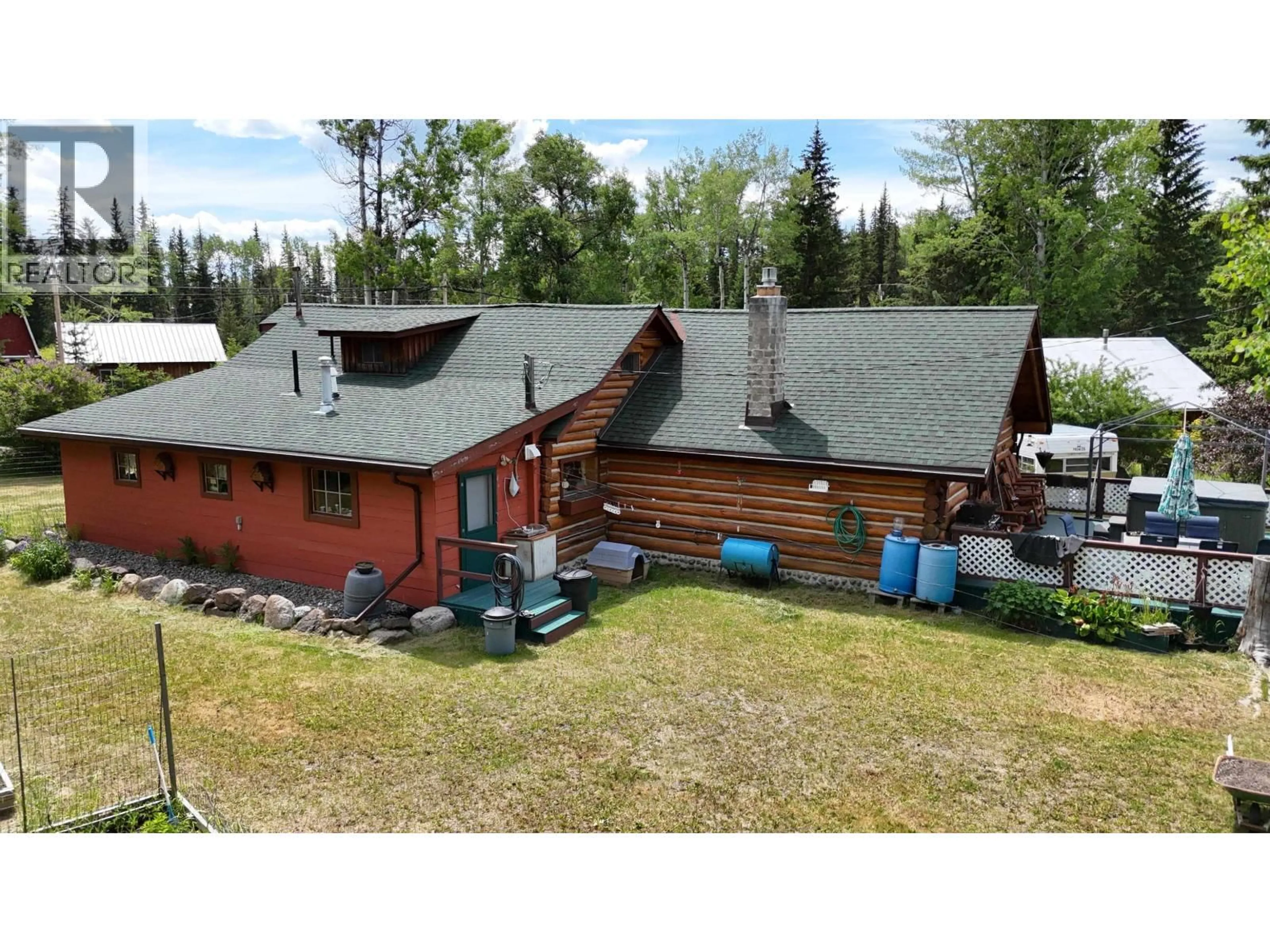 A pic from outside/outdoor area/front of a property/back of a property/a pic from drone, unknown for 6273 MOOSE POINT DRIVE, 70 Mile House British Columbia V0K2K1