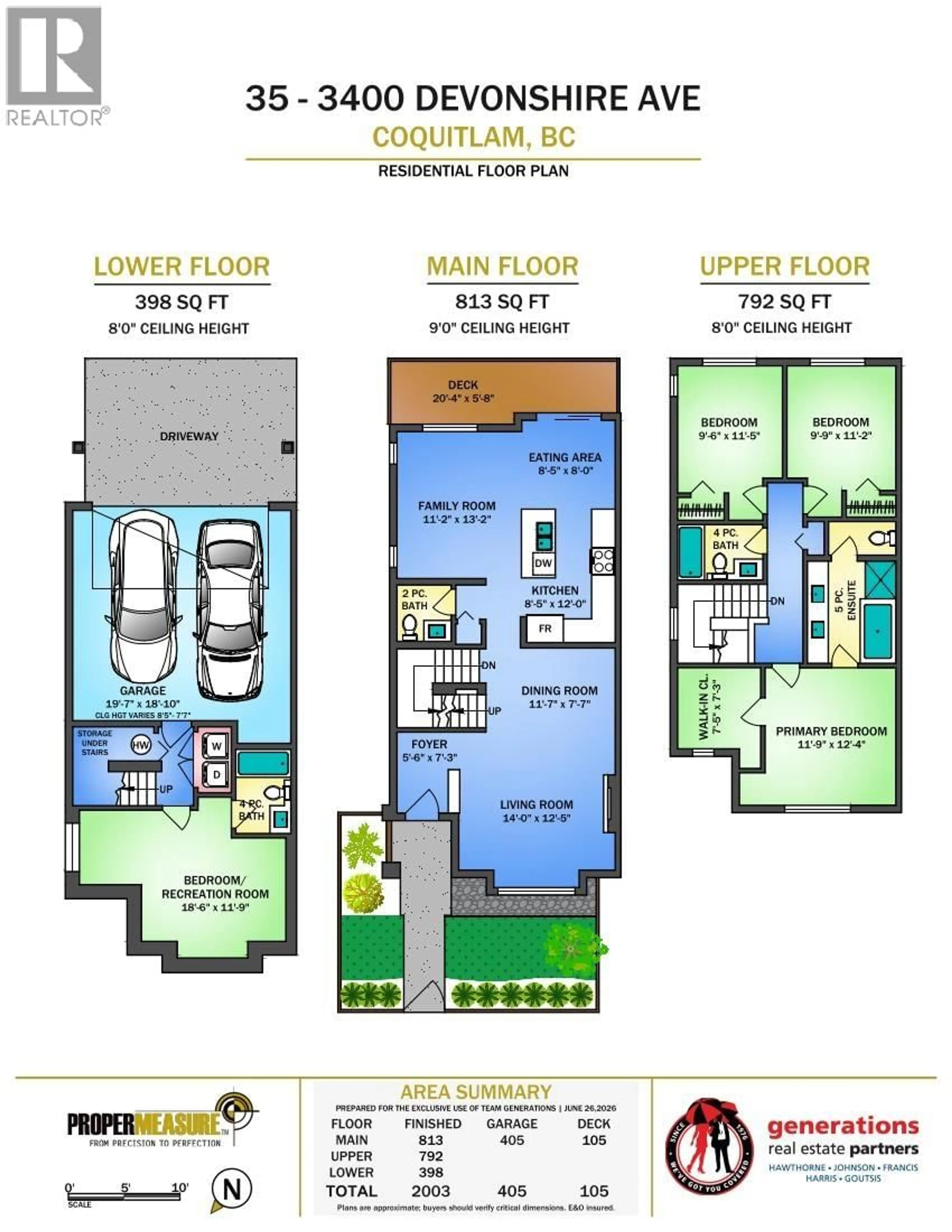 Floor plan for 35 - 3400 DEVONSHIRE AVENUE, Coquitlam British Columbia V3E0L1