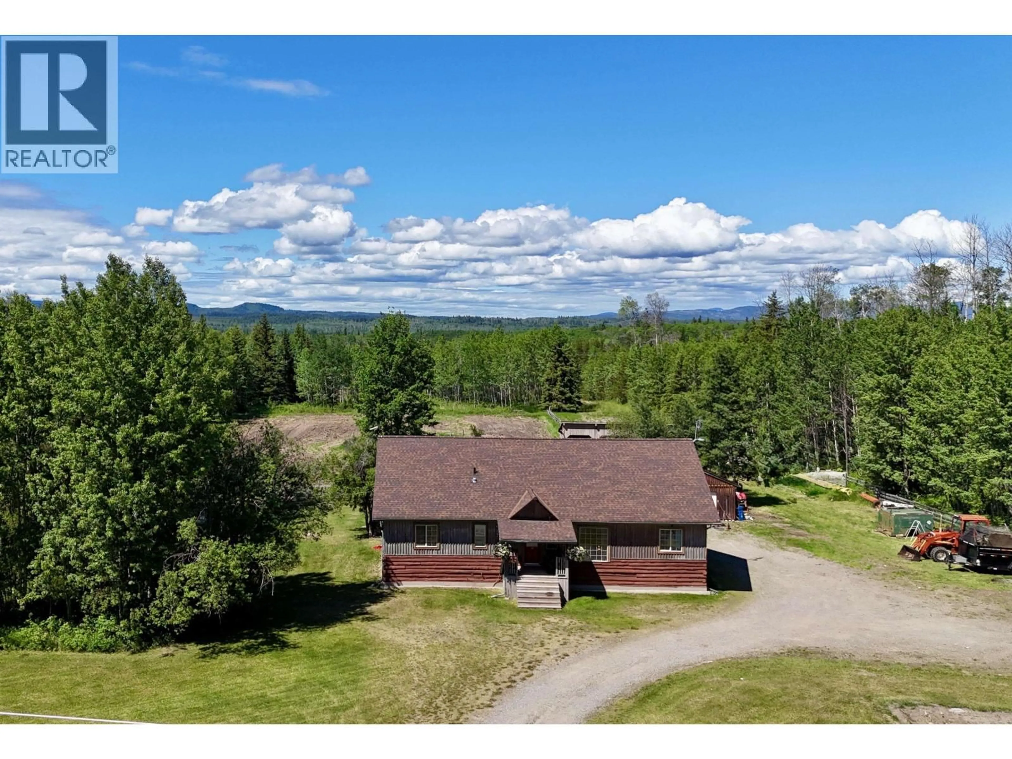 A pic from outside/outdoor area/front of a property/back of a property/a pic from drone, mountain view for 8849 AIRPORT ROAD, Fort St. James British Columbia V0J1P0