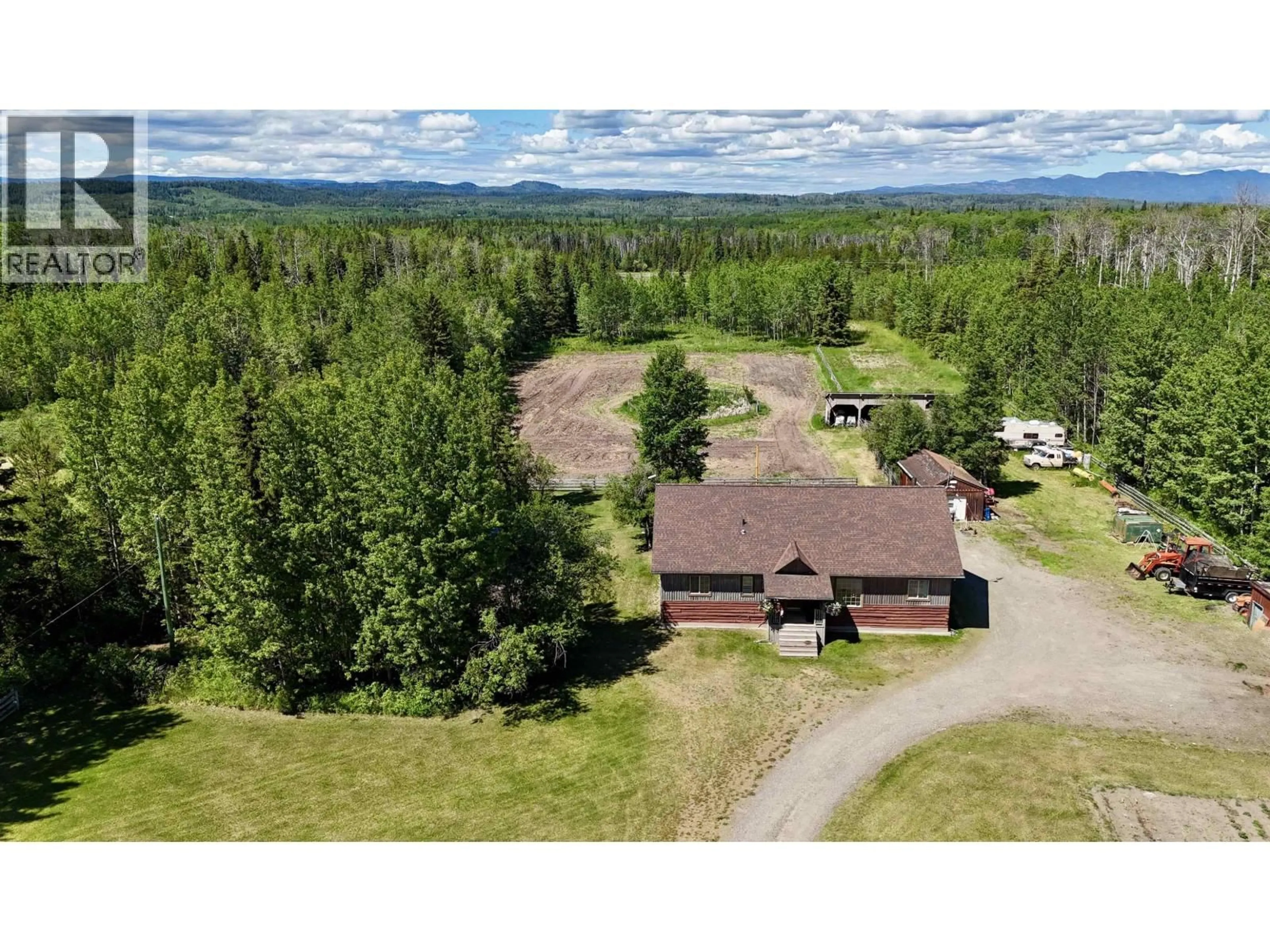 A pic from outside/outdoor area/front of a property/back of a property/a pic from drone, mountain view for 8849 AIRPORT ROAD, Fort St. James British Columbia V0J1P0
