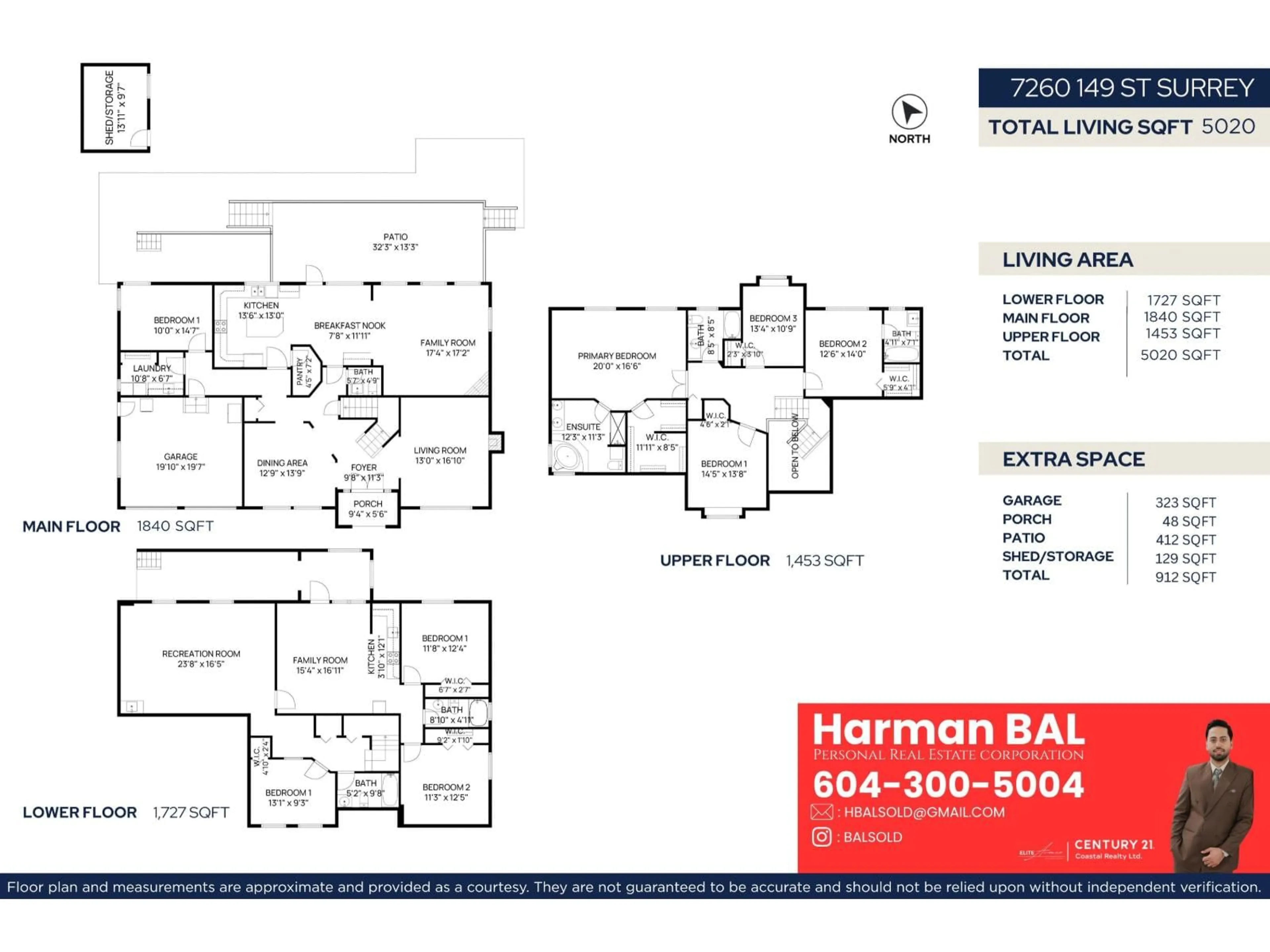 Floor plan for 7260 149 STREET, Surrey British Columbia V3S0T7