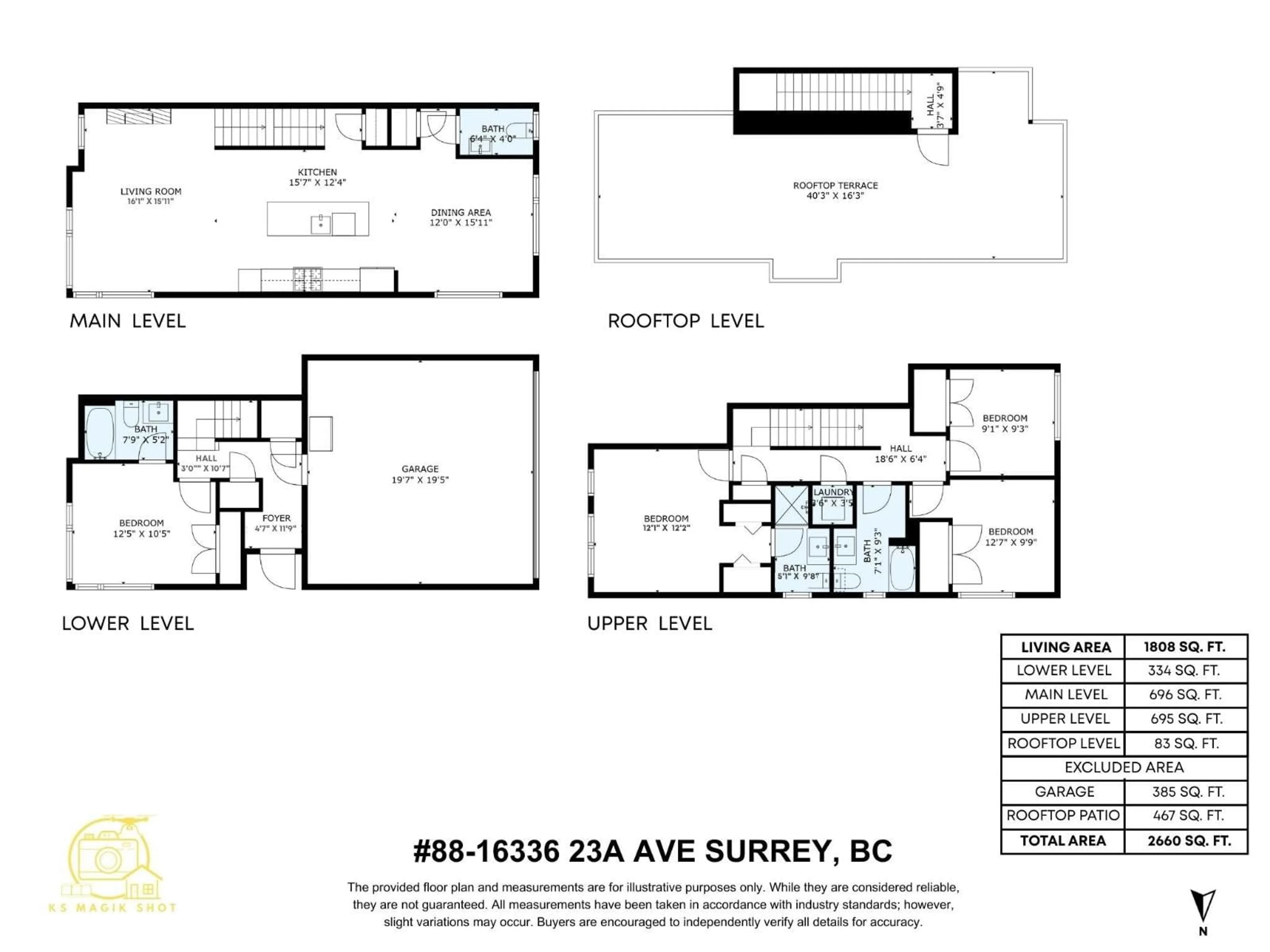 Floor plan for 88 - 16336 23A AVENUE, Surrey British Columbia V3Z0S5