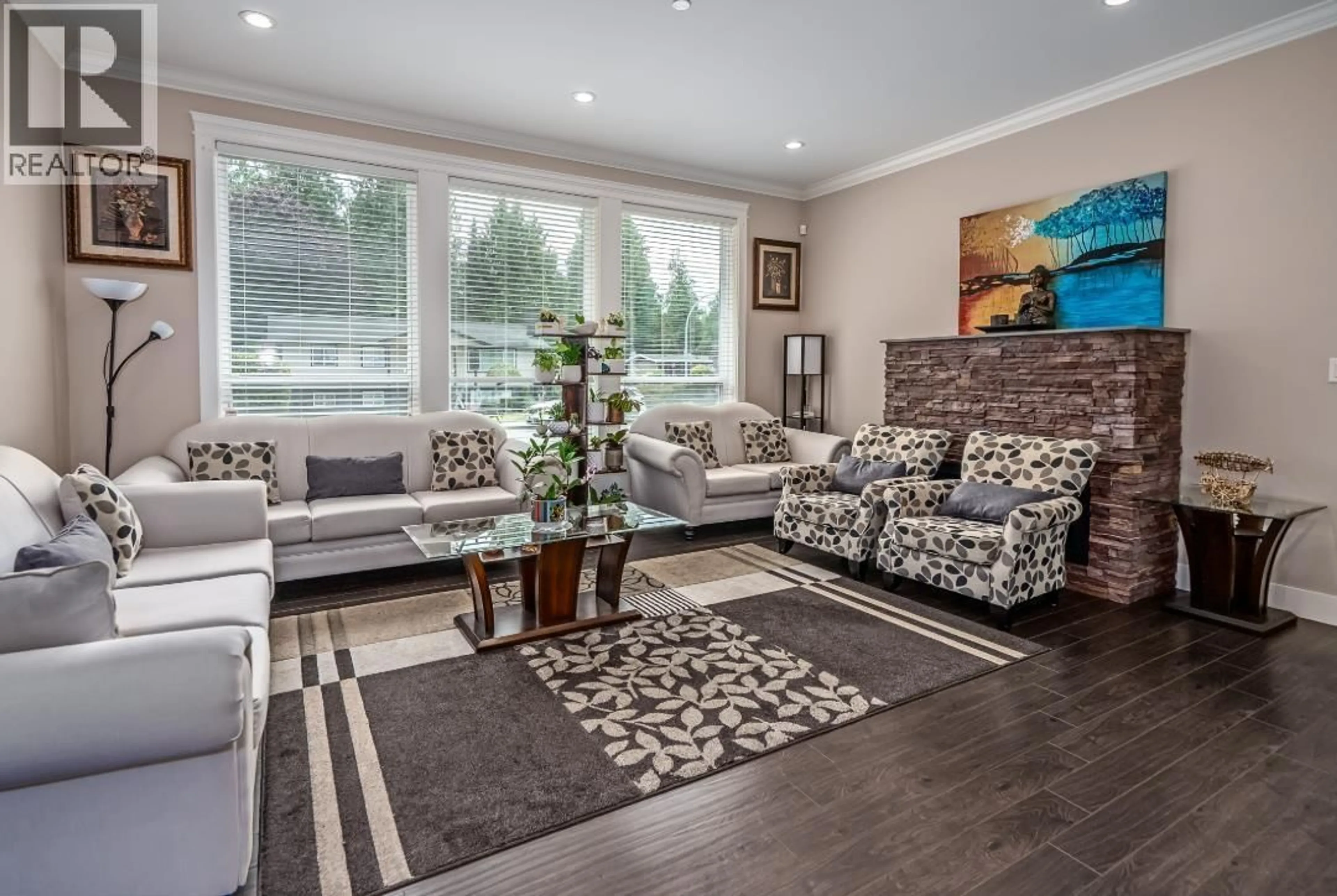 Living room with furniture, wood/laminate floor for 19596 116B AVENUE, Pitt Meadows British Columbia V3Y1R8