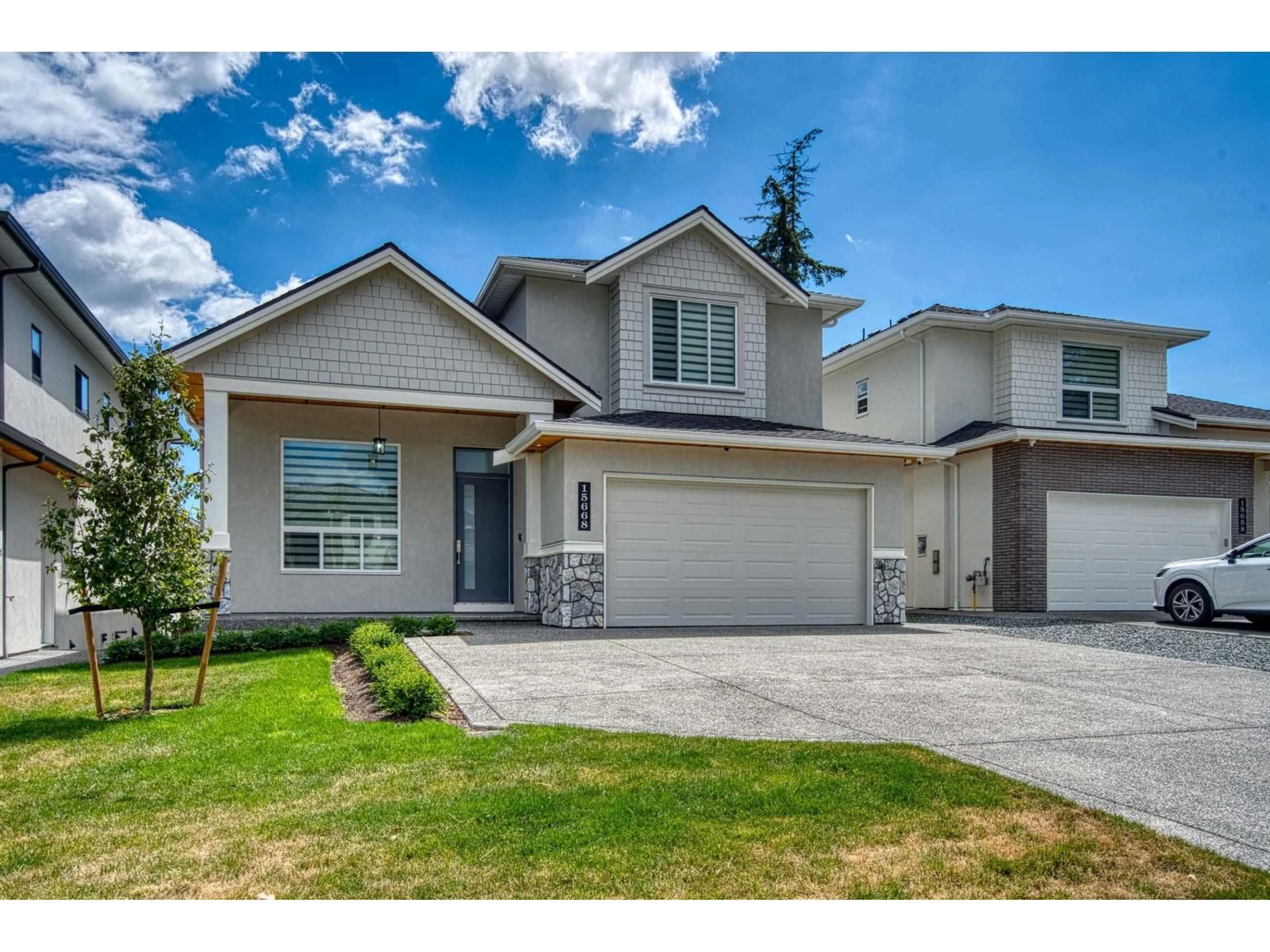 Home with vinyl exterior material, street for 15668 82A AVENUE, Surrey British Columbia V4N0R9