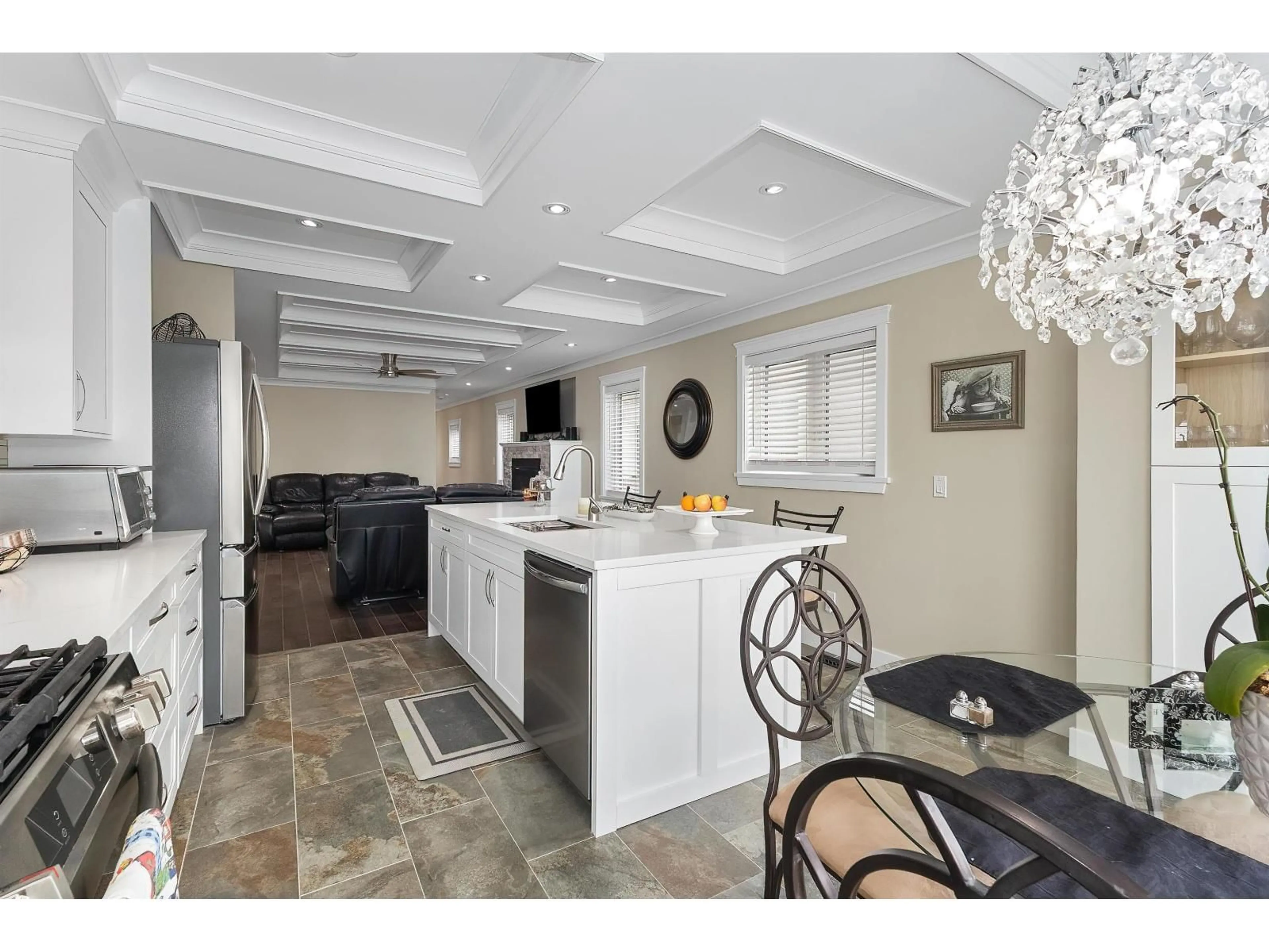Open concept kitchen, ceramic/tile floor for 103 - 27111 0 AVENUE, Langley British Columbia V4W2T2