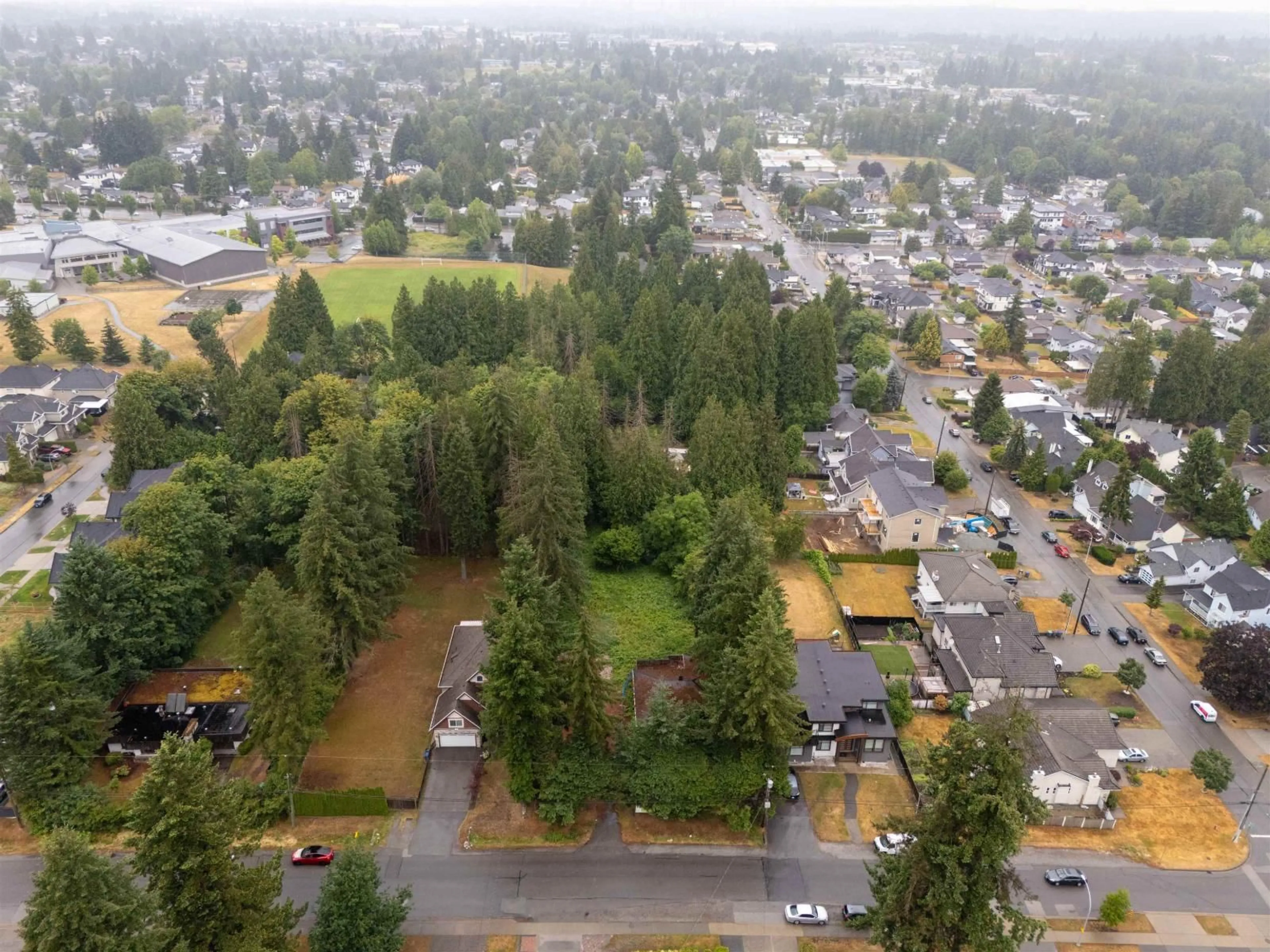 A pic from outside/outdoor area/front of a property/back of a property/a pic from drone, mountain view for 13357 62 AVENUE, Surrey British Columbia V3X2H9
