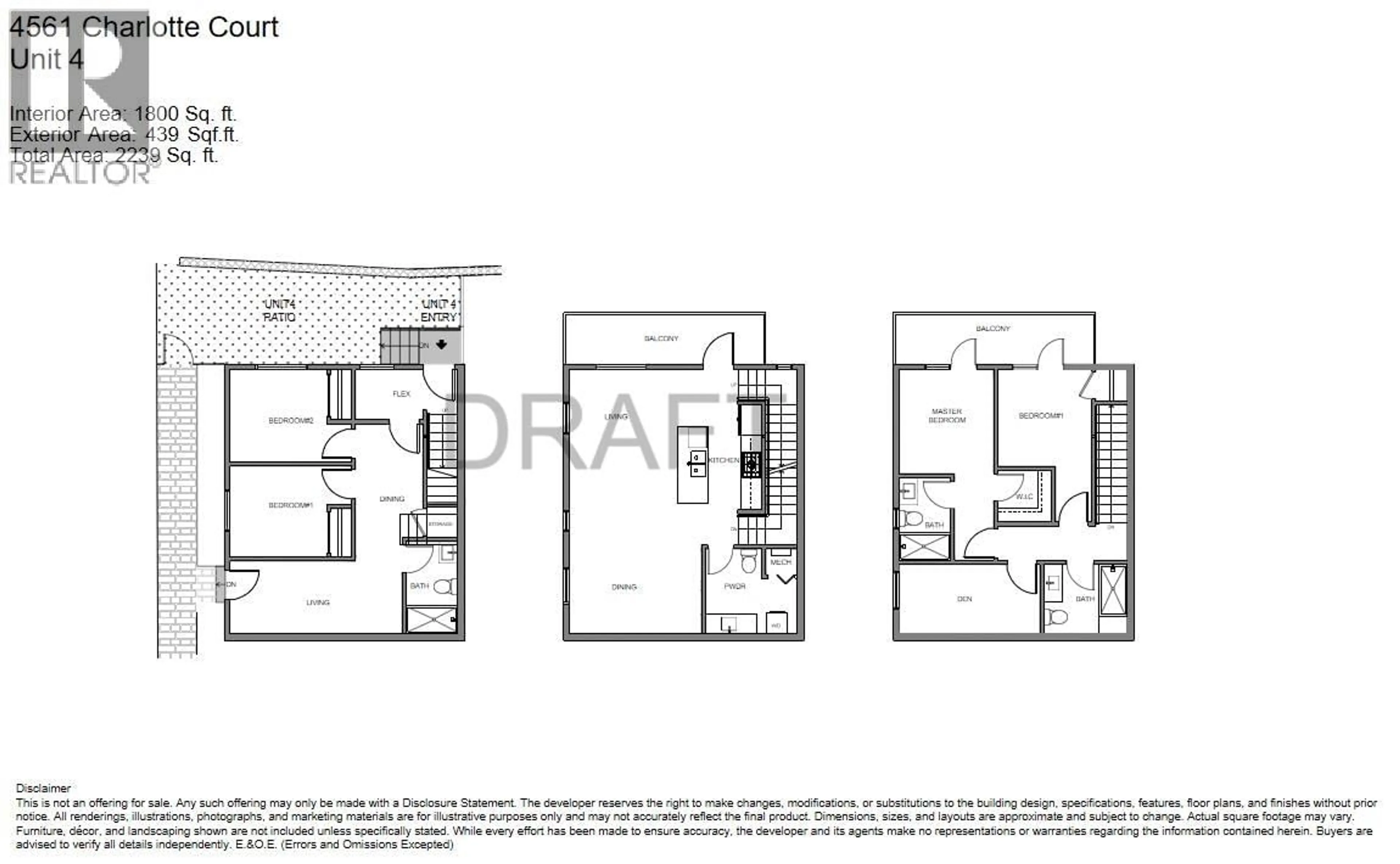 Floor plan for 4 - 4561 CHARLOTTE COURT, Burnaby British Columbia V5G3T9