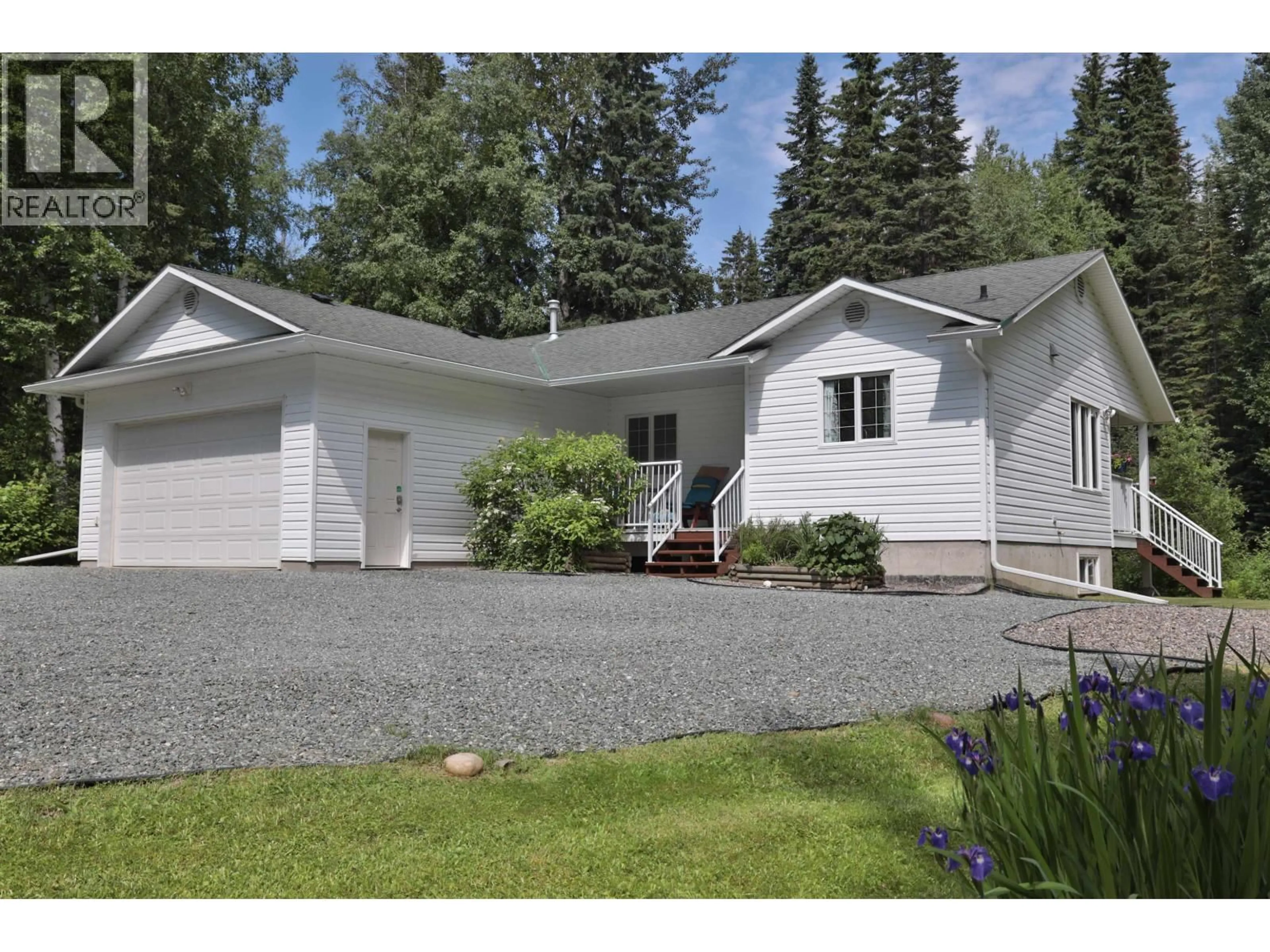 Home with vinyl exterior material, street for 6126 FRANCA ROAD, Prince George British Columbia V2K5H5