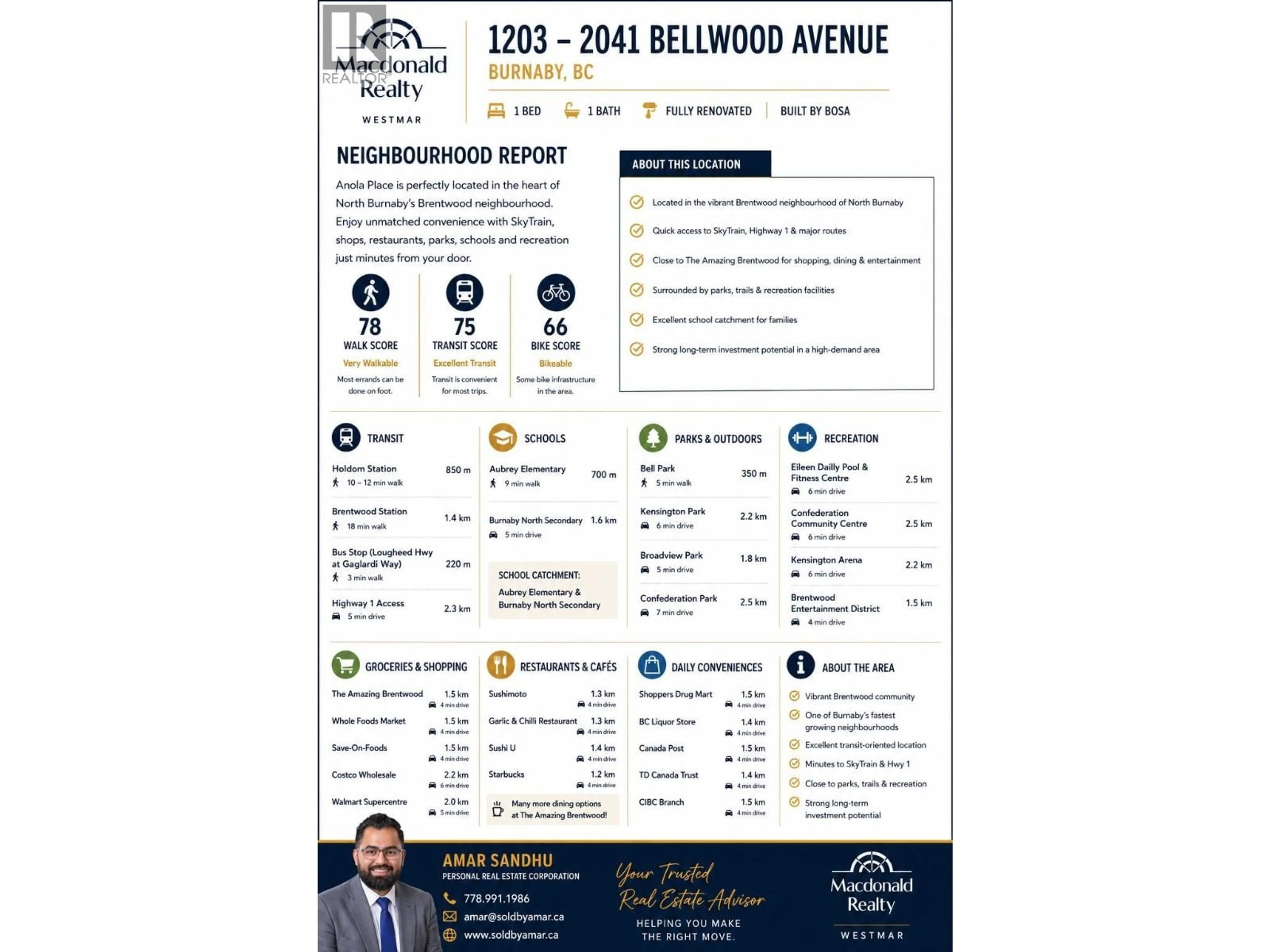 Unknown for 1203 - 2041 BELLWOOD AVENUE, Burnaby British Columbia V5B4V5