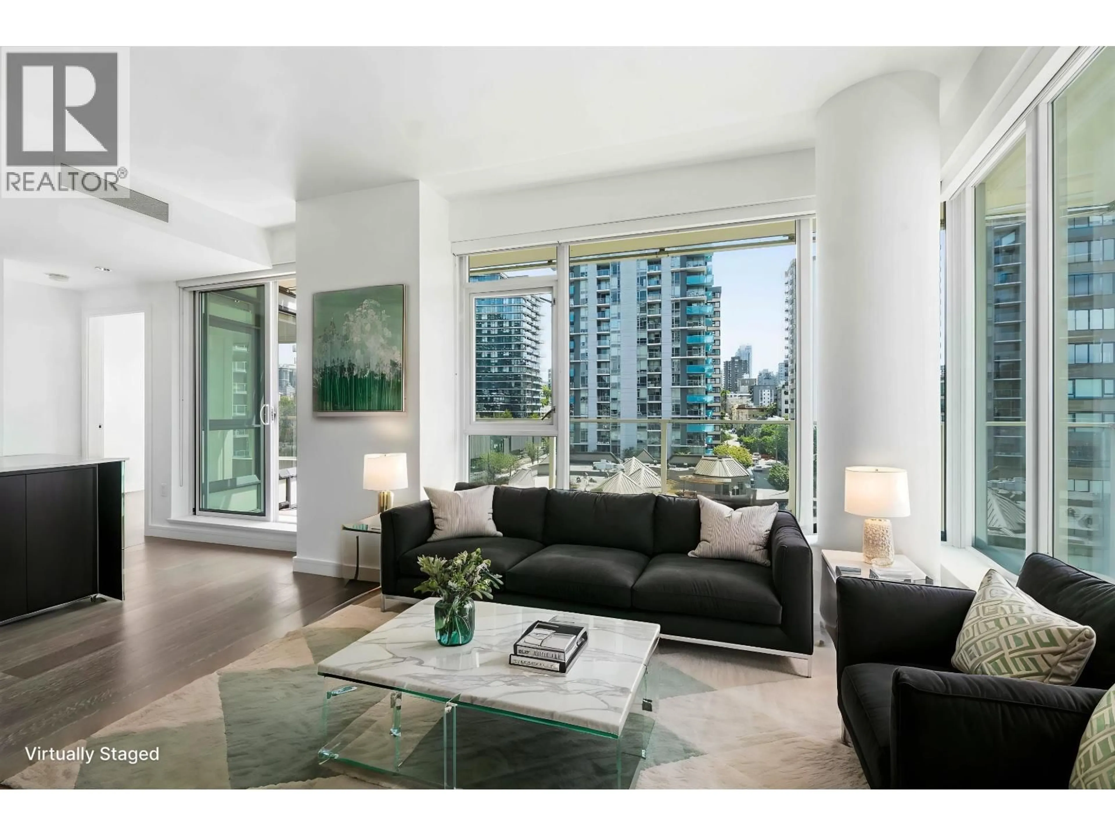 Living room with furniture, unknown for 805 - 1221 BIDWELL STREET, Vancouver British Columbia V6G0B1