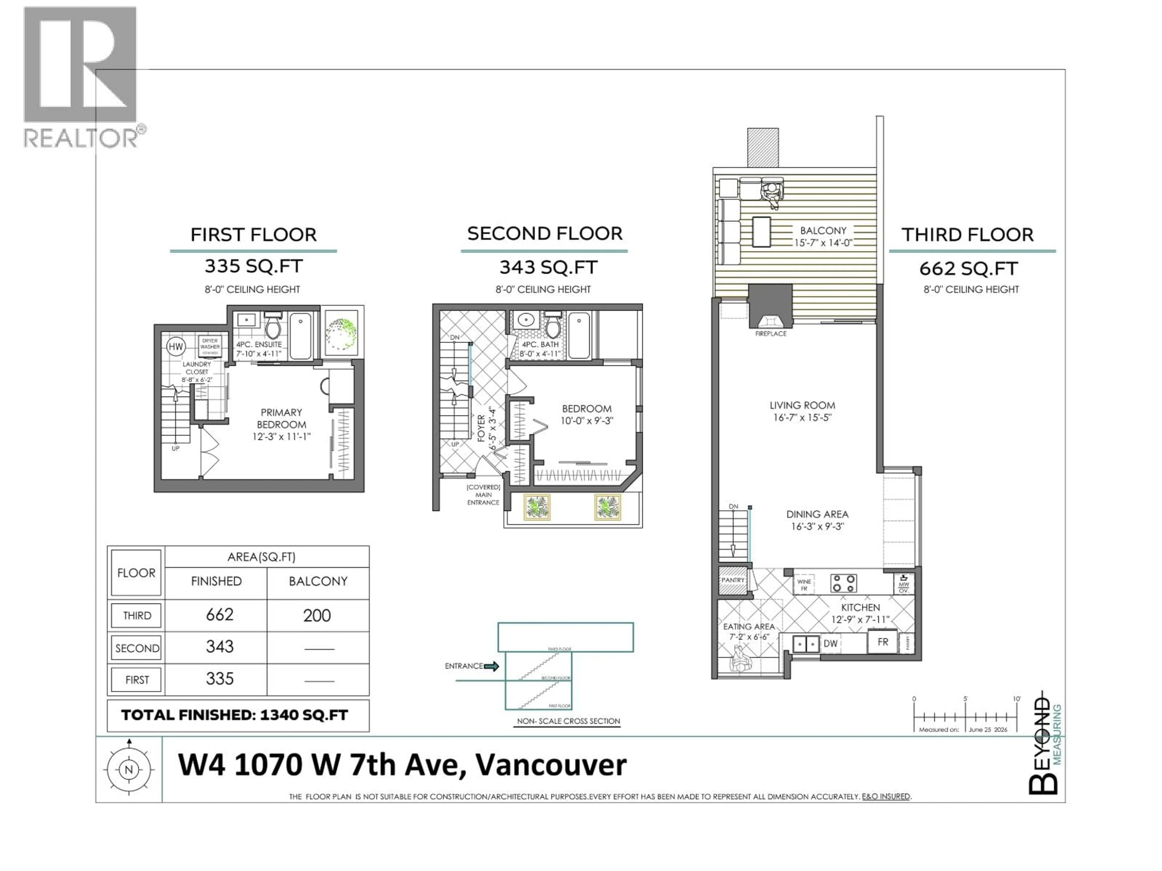 Floor plan for W4 - 1070 7TH AVENUE, Vancouver British Columbia V6H1B3