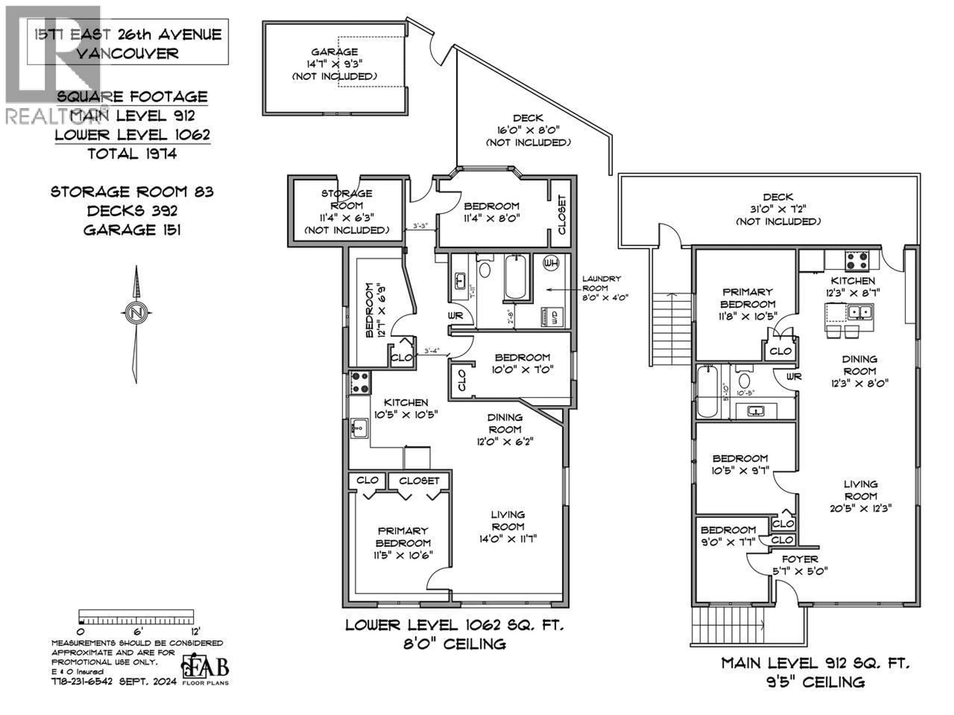 Floor plan for 1577 26TH AVENUE, Vancouver British Columbia V5N2W1