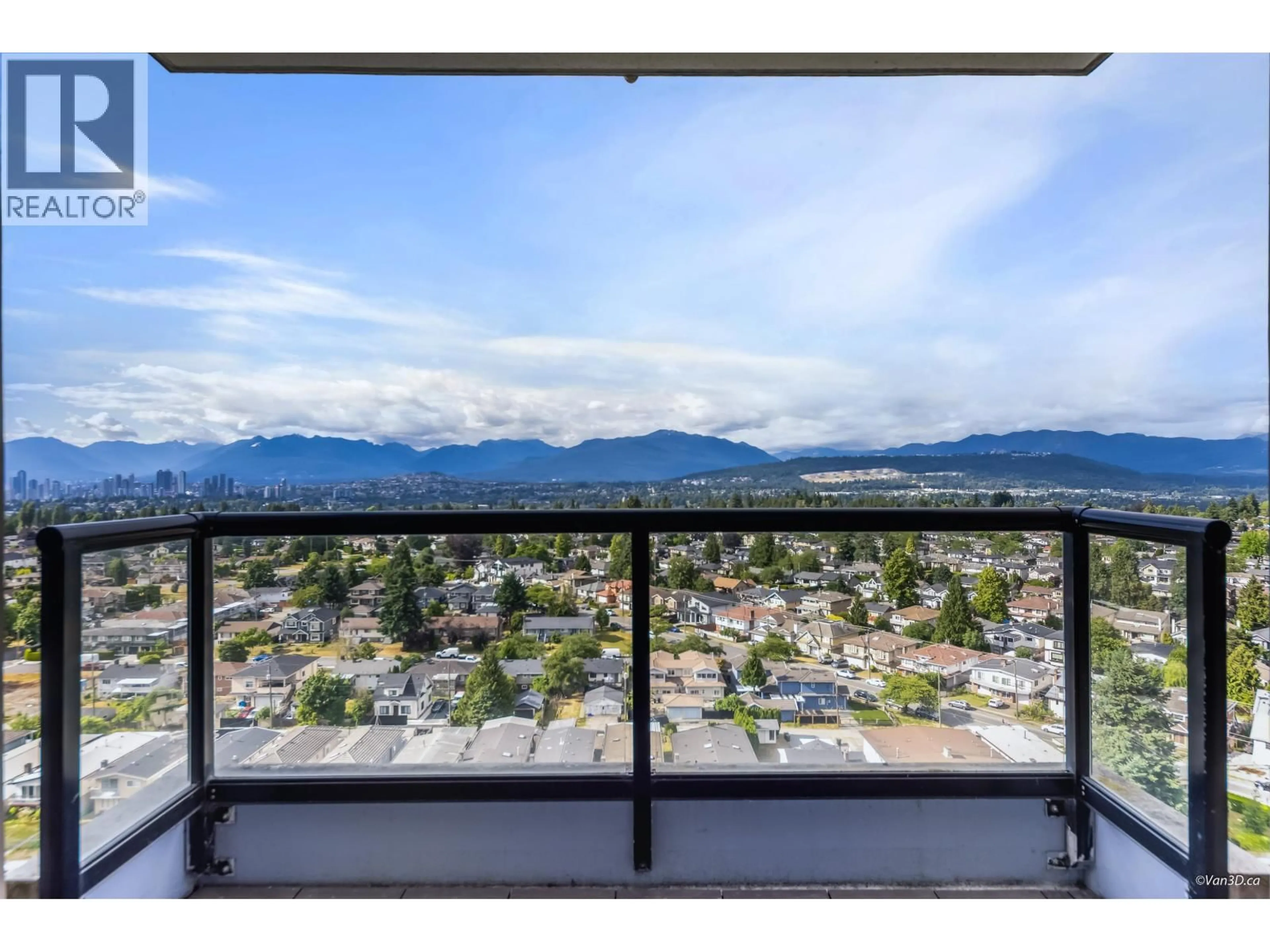 Balcony in the apartment, mountain view for 1907 - 7178 COLLIER STREET, Burnaby British Columbia V5E4N7