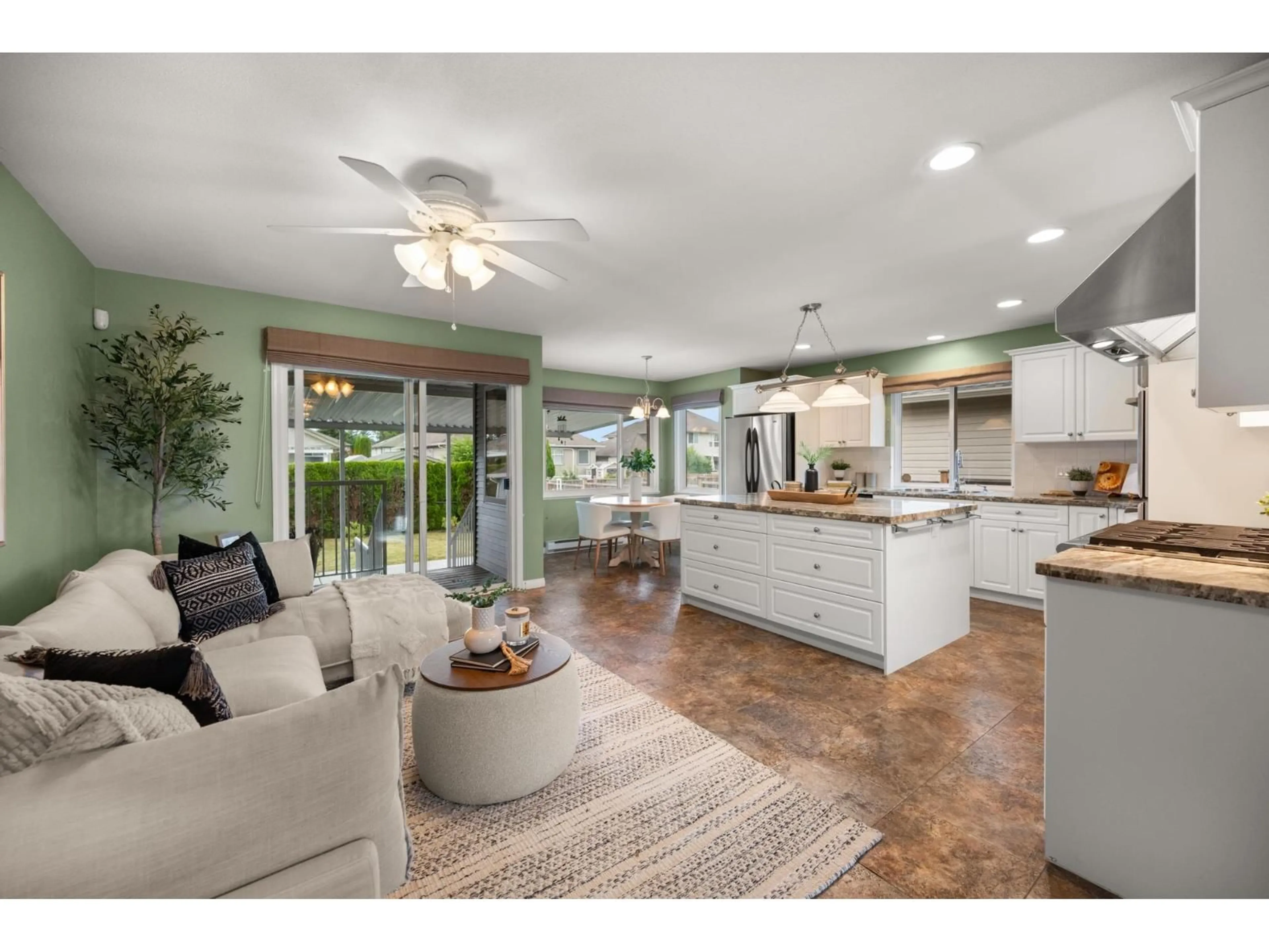 Open concept kitchen, ceramic/tile floor for 27015 24 AVENUE, Langley British Columbia V4W3Y9