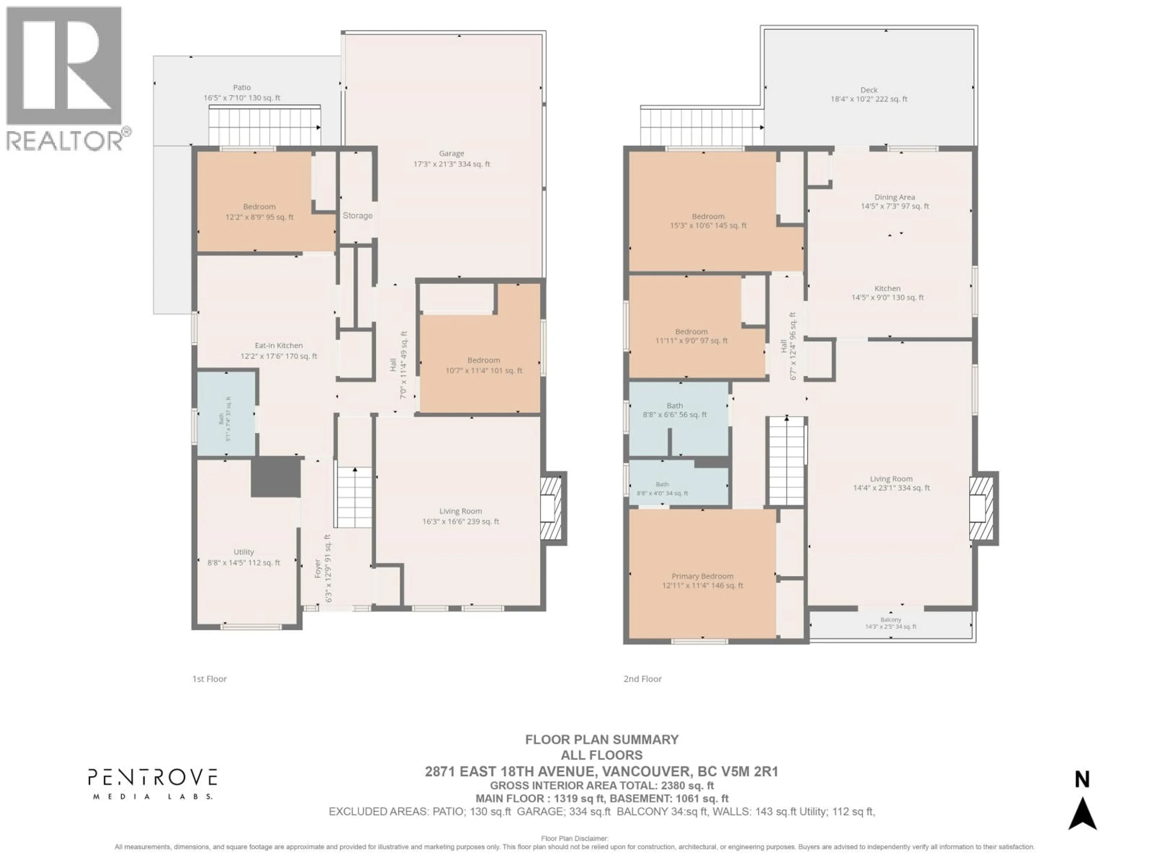 Floor plan for 2871 18TH AVENUE, Vancouver British Columbia V5M2R1