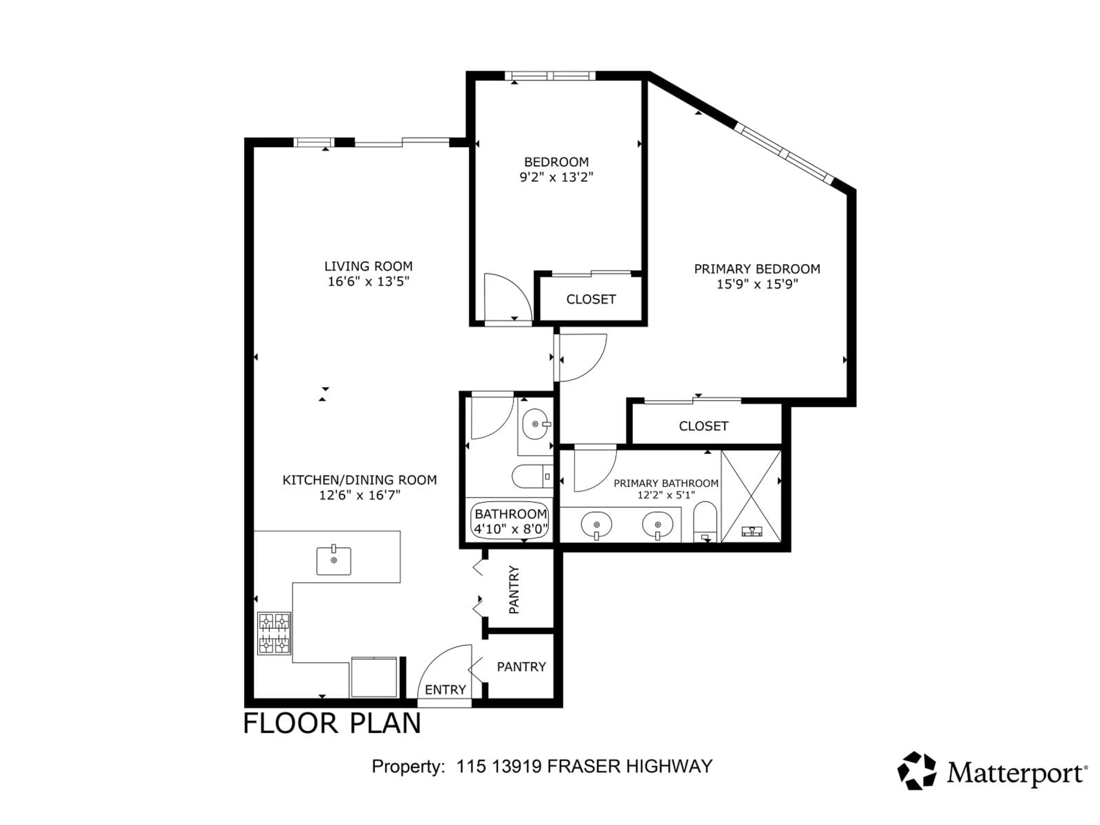 Floor plan for 115 - 13919 FRASER HIGHWAY, Surrey British Columbia V3T4E6