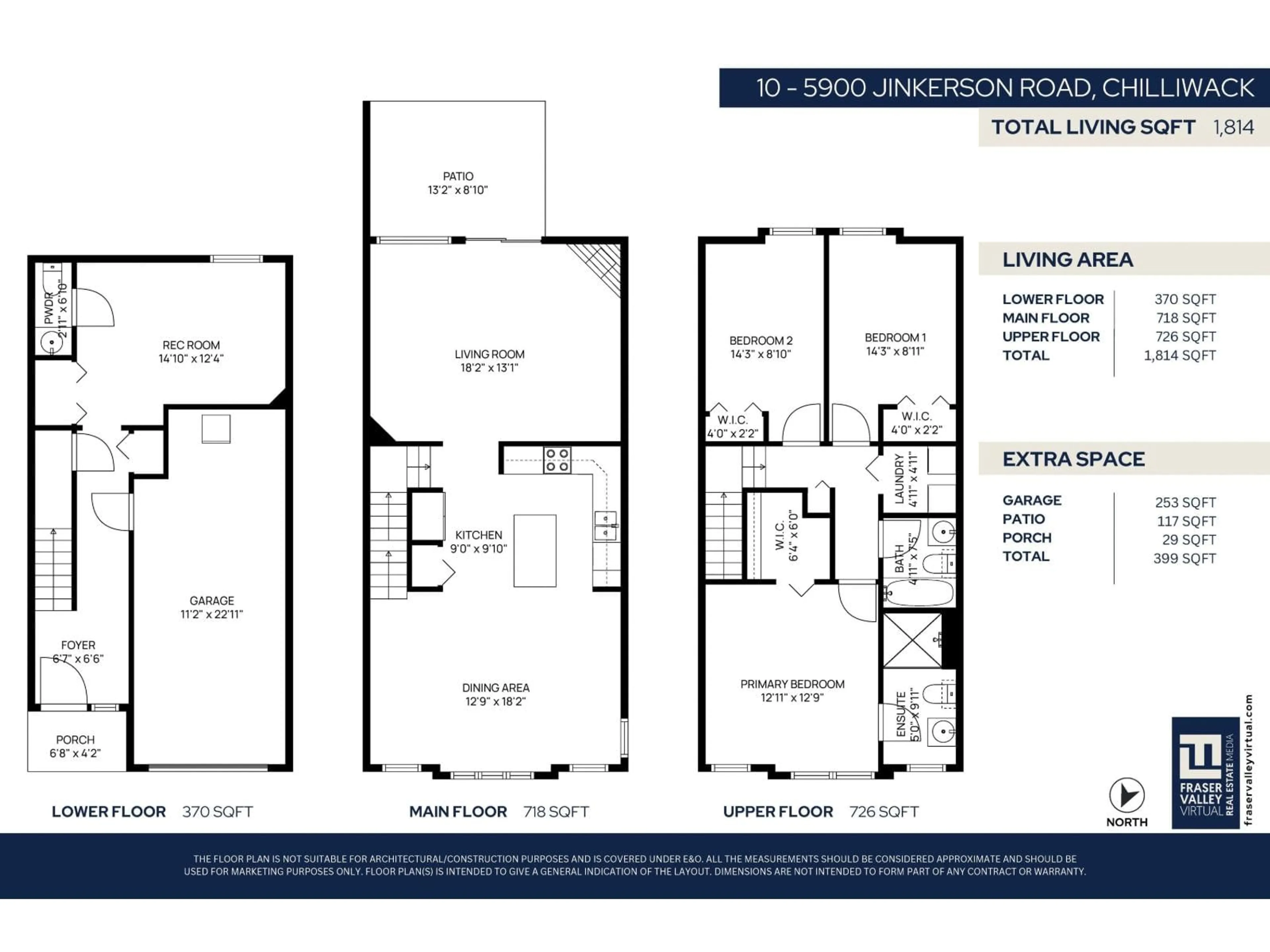 Floor plan for 10 - 5900 JINKERSON ROAD, Chilliwack British Columbia V2R0B2