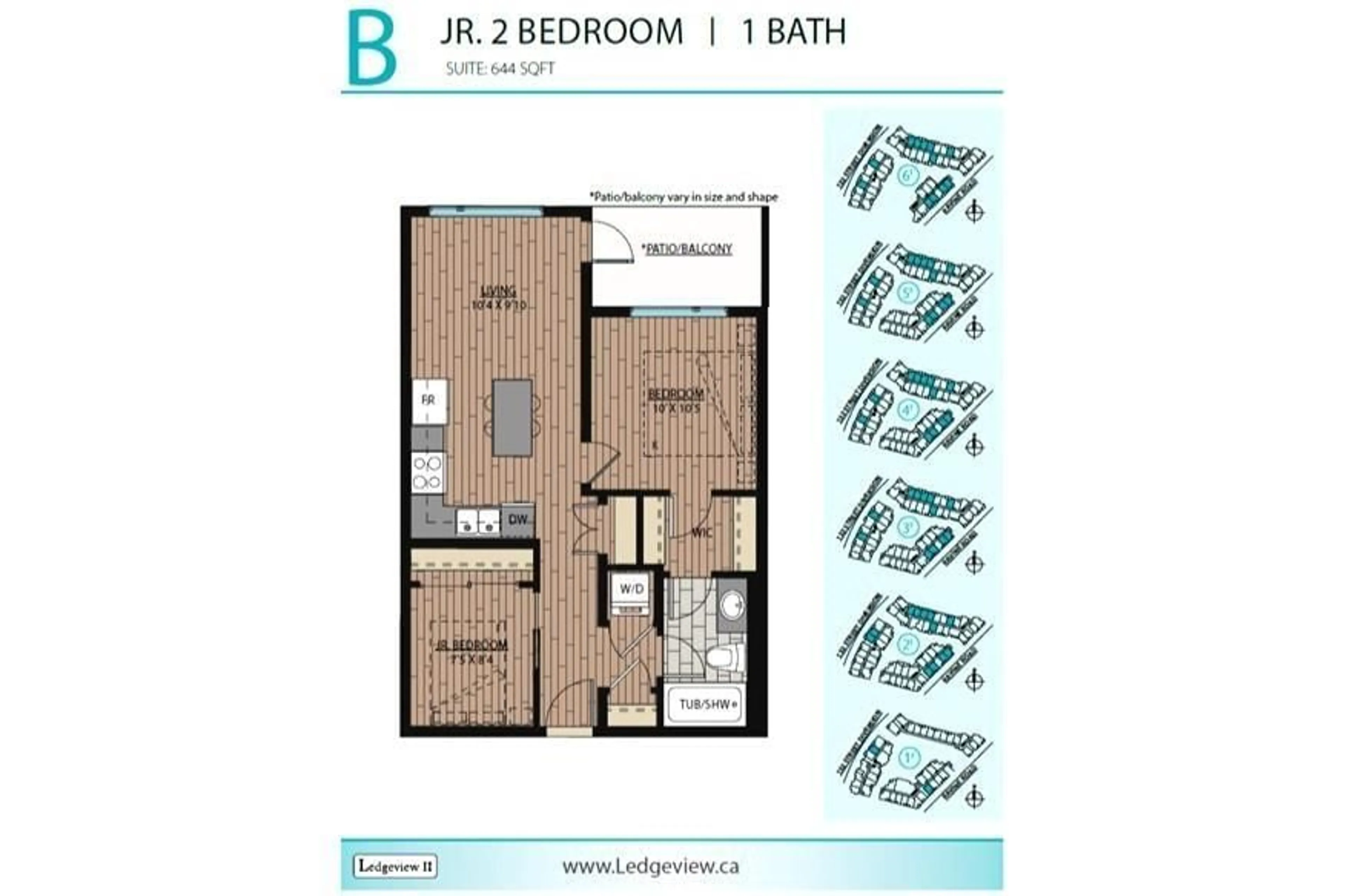 Floor plan for 616 - 11063 RAVINE ROAD, Surrey British Columbia V0V0V0